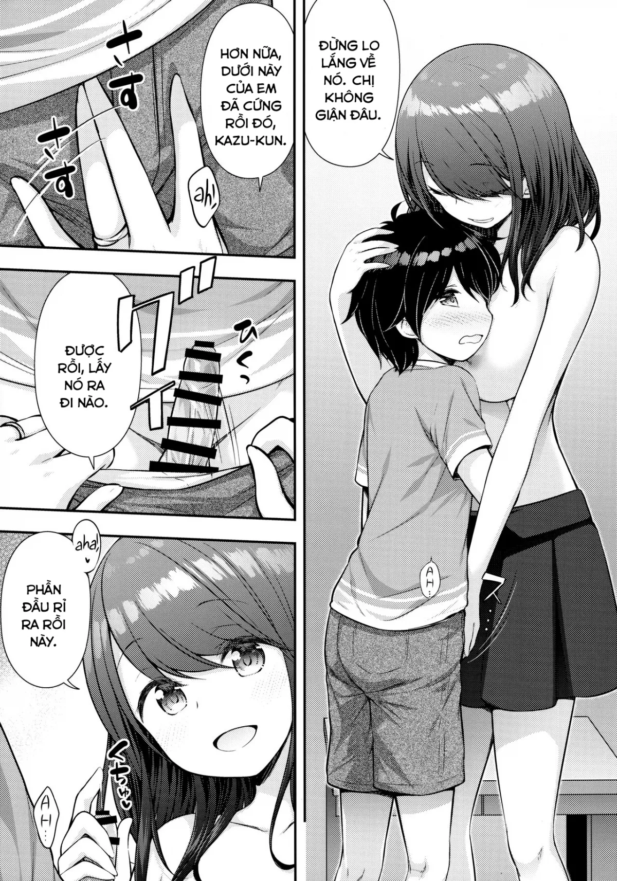 HentaiVN.net - Ảnh 7 - Aniyome ni Fudeoroshi Shite Morau Ohanashi [A Story About Cherry Popping by An Older Brother's Wife] - Chap 1