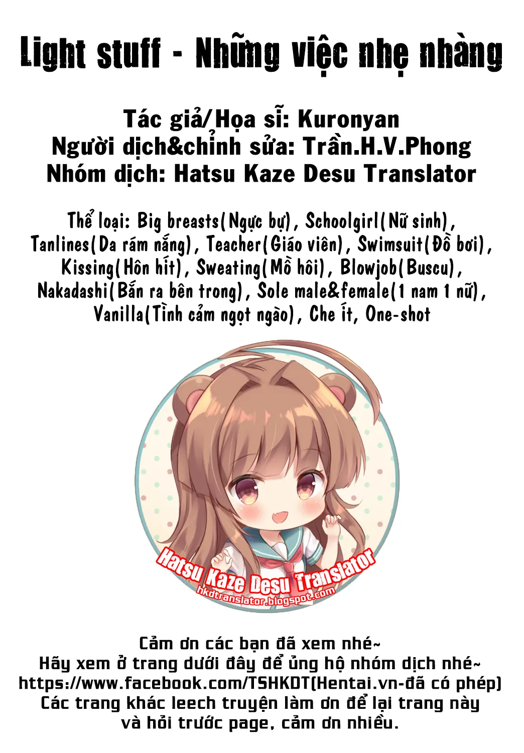 HentaiVN.net - Ảnh 21 - Light stuff [Những việc nhẹ nhàng] - Chap 1