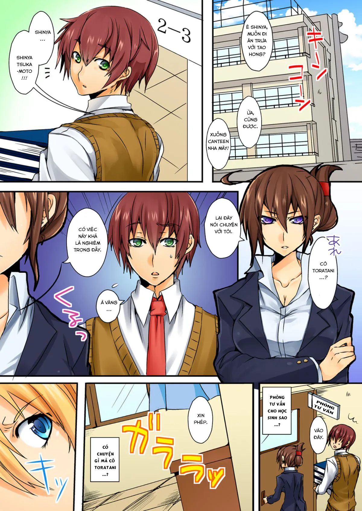 HentaiVN.net - Ảnh 4 - Chuyện Tình của Tôi và Cô Nàng Tsundere Khó Tính ♥ [不良娘の乳を揉んだら意外と従順になりまして] - Chap 1