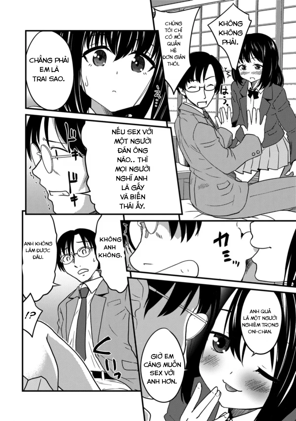 HentaiVN.net - Ảnh 11 - Cô nàng của tôi [Sei naru Yoru ni Tenshi to Au] - Chap 1