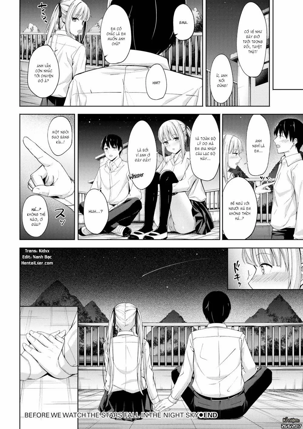 HentaiVN.net - Ảnh 20 - Before We Watch the Stars Fall in the Night Sky - Chap 1