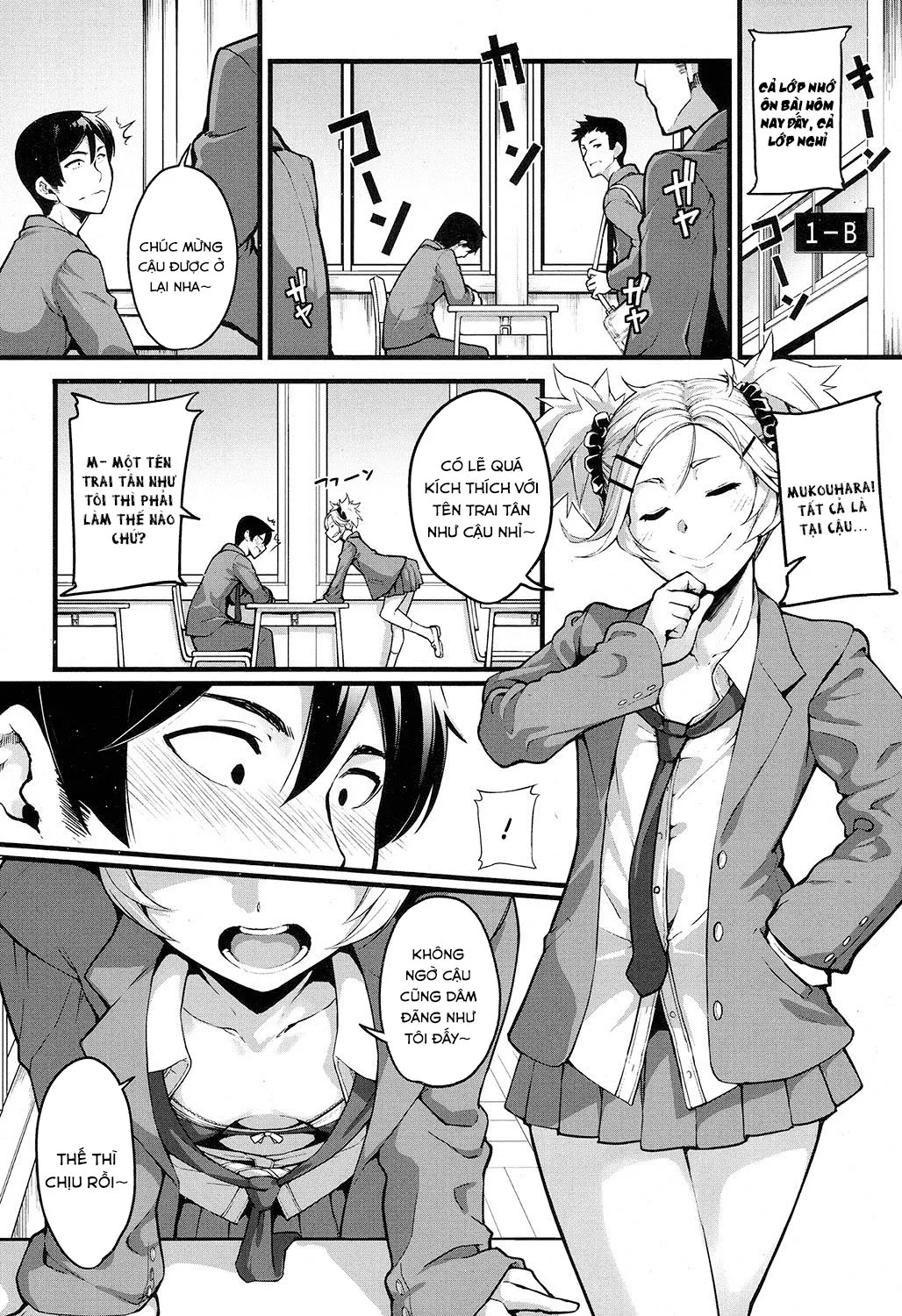 HentaiVN.net - Ảnh 6 - Mukouhara-san phiền phức [Mukouhara-san is A Little Distracting] - Chap 1