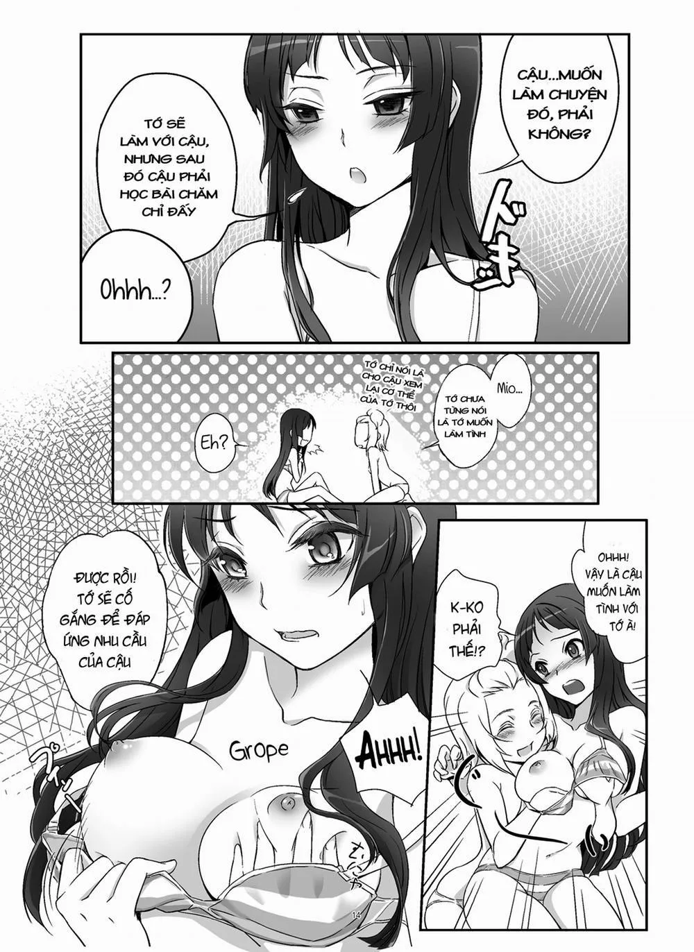 HentaiVN.net - Ảnh 17 - Lesson!! (K-ON!) - Chap 1