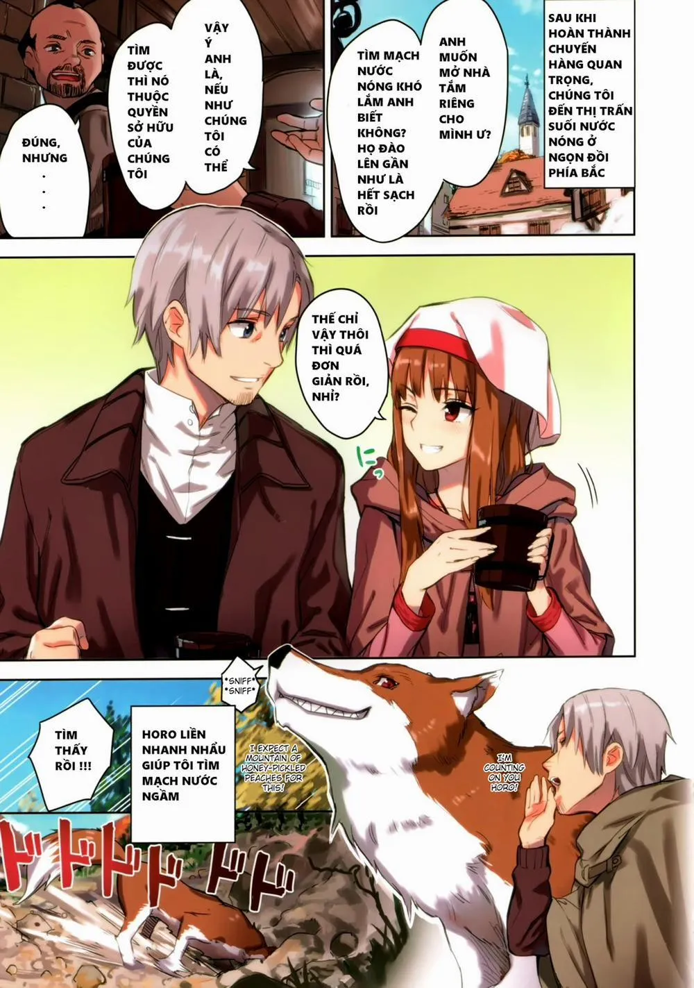 HentaiVN.net - Ảnh 6 - Wacchi to Nyohhira Bon - FULL COLOR (Spice and Wolf) - Chap 1