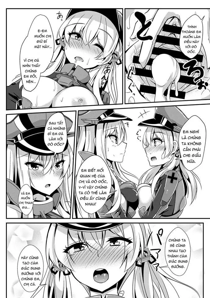 HentaiVN.net - Ảnh 15 - Teitoku to Futari no Nichijou (Kantai Collection -KanColle-) [Daily life of admiral and two German ship; 提督と二人の日常 (艦隊これくしょん -艦これ-)] - Chap 1