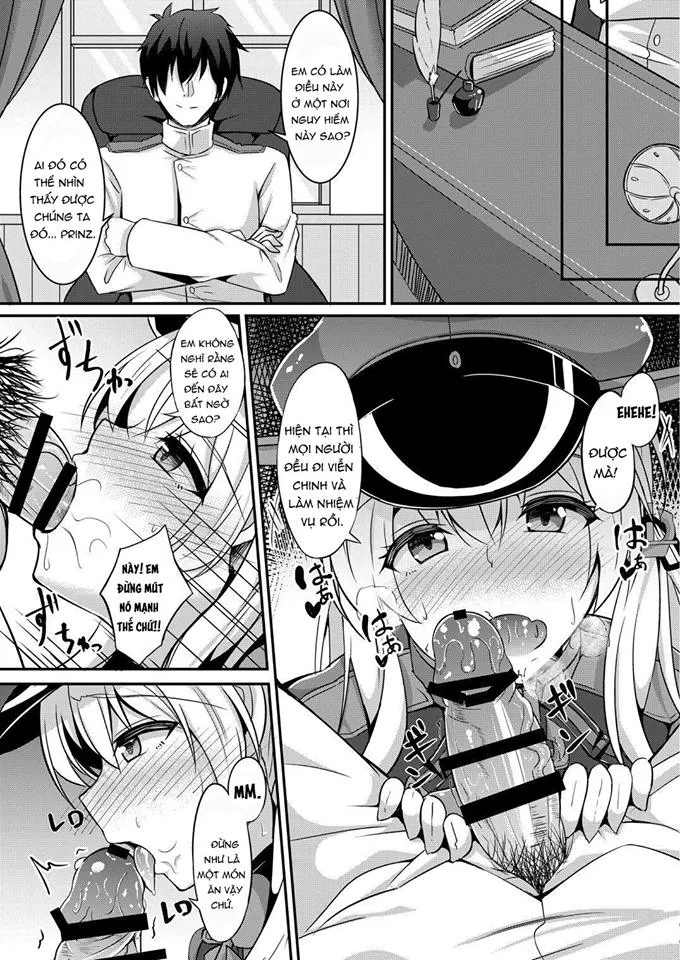 HentaiVN.net - Ảnh 8 - Teitoku to Futari no Nichijou (Kantai Collection -KanColle-) [Daily life of admiral and two German ship; 提督と二人の日常 (艦隊これくしょん -艦これ-)] - Chap 1