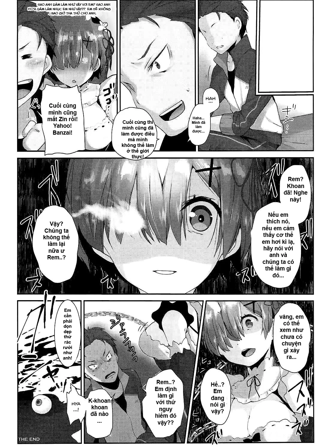 HentaiVN.net - Ảnh 17 - Đánh thức dục vọng của Rem-Rin! (Re:Zero kara Hajimeru Isekai Seikatsu) [Rem no Ecchi na Nayami o Kaiketsu shitekudasai; Please Help Release Rem's Pent Up Sexual Frustration] - Chap 1