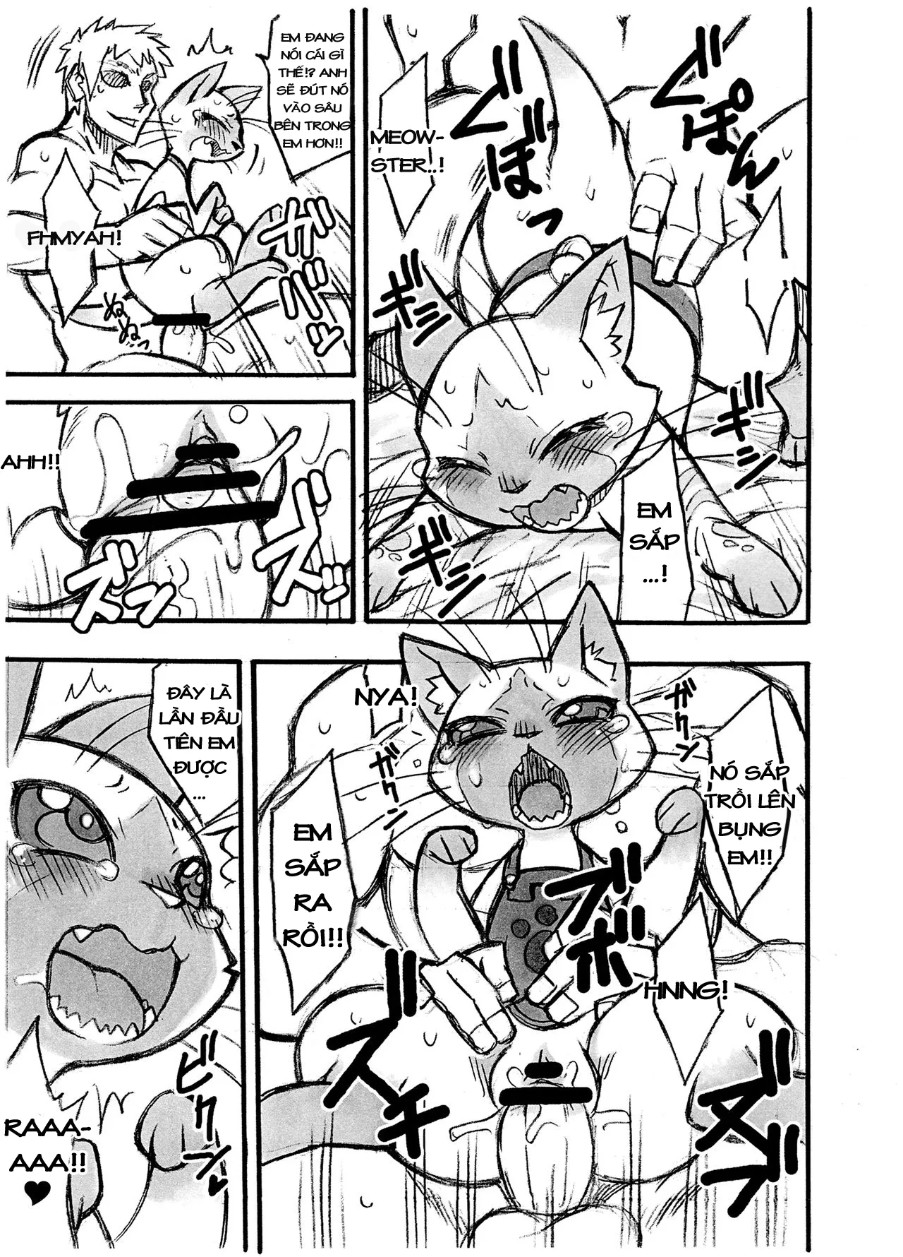 HentaiVN.net - Ảnh 9 - Yoru no Otomo ni Airou o (Monster Hunter) [Late Night Prowler] - Chap 1