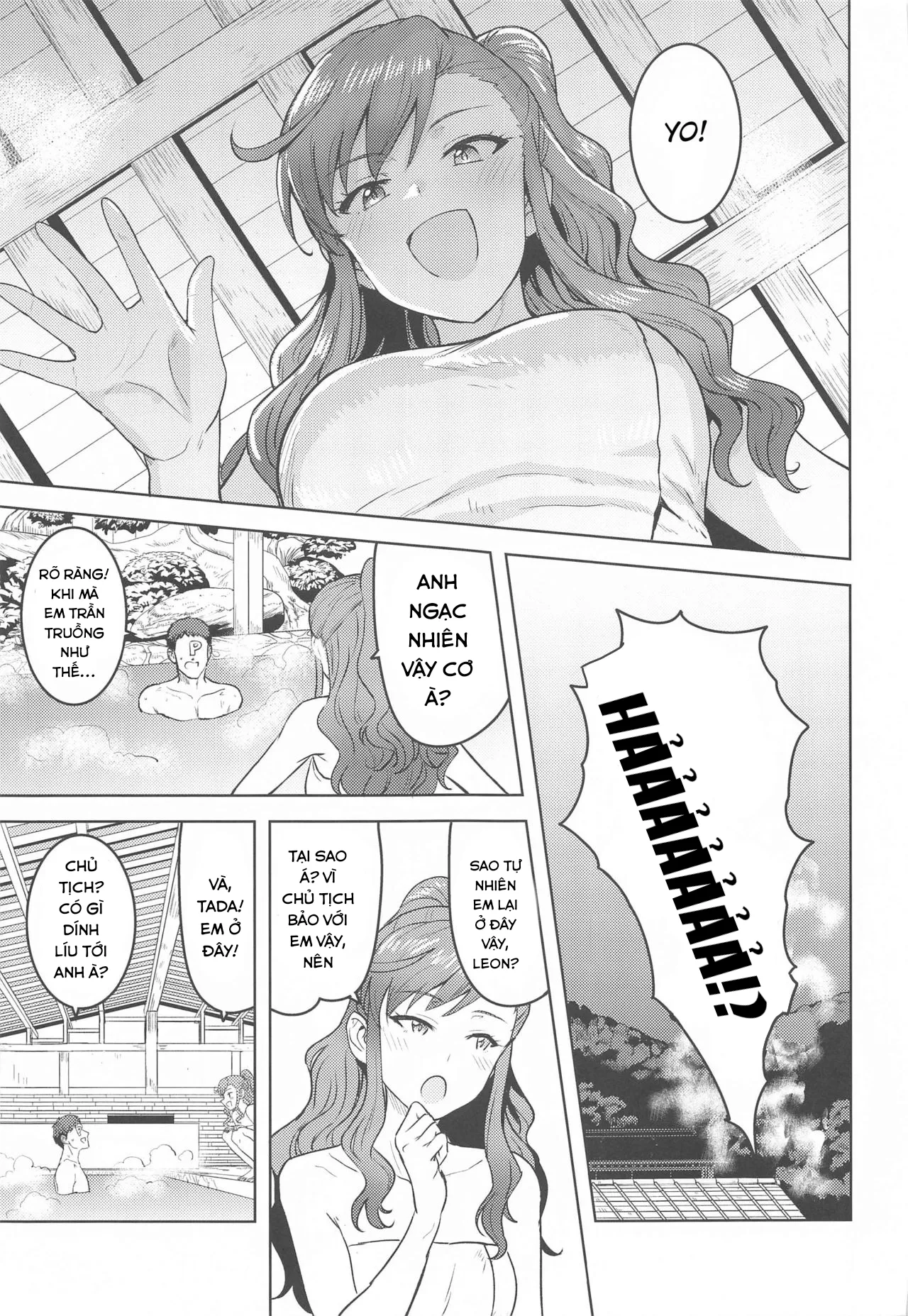 HentaiVN.net - Ảnh 5 - Leon to Onsen (THE IDOLM@STER MILLION LIVE!) - Chap 1