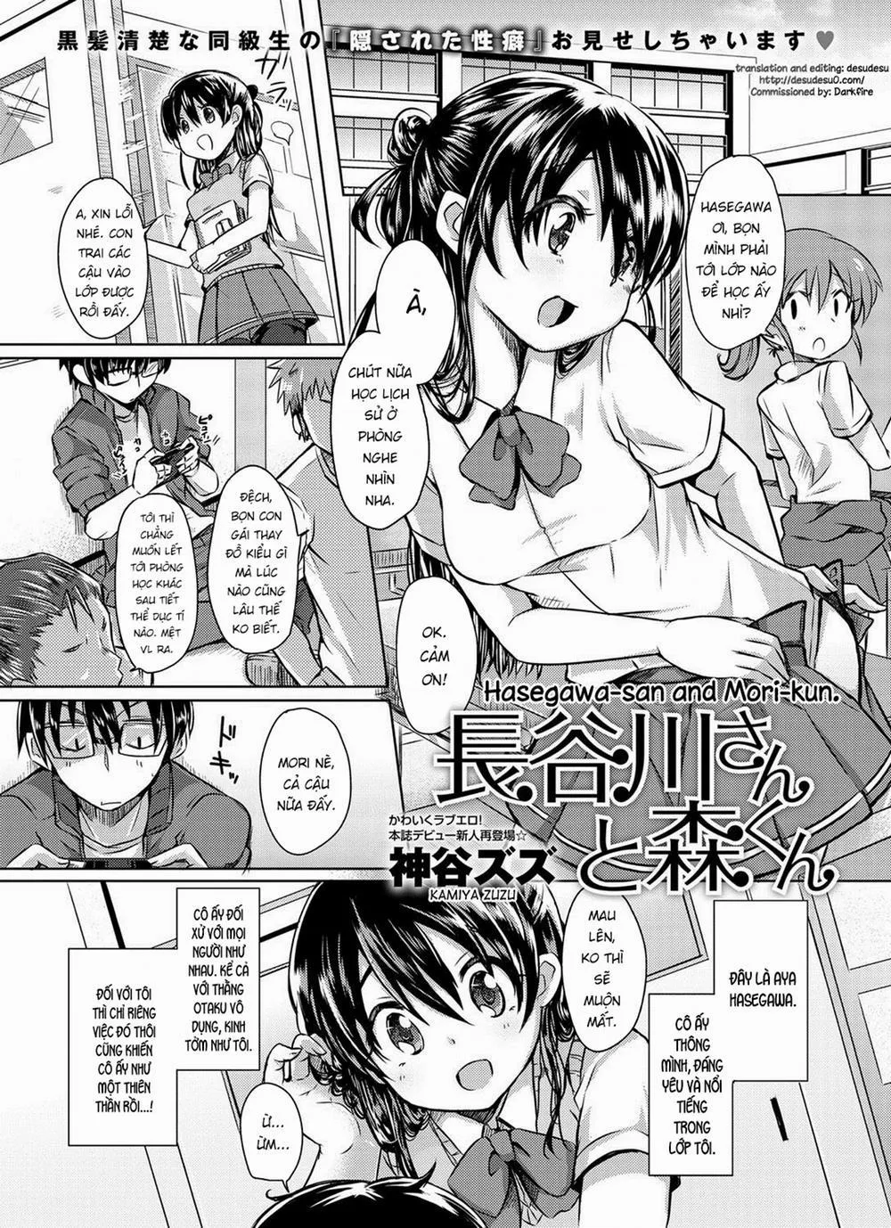 HentaiVN.net - Ảnh 1 - Hasegawa-san and Mori-kun - Chap 1