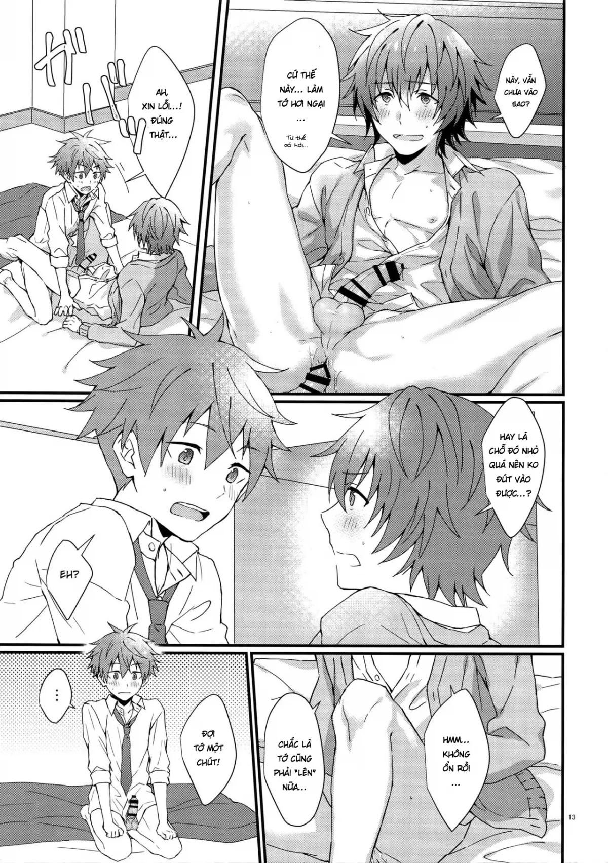 HentaiVN.net - Ảnh 12 - [Yaoi] Thoát kiếp trai tân! [Unexpected! Virgin Graduation] - Chap 1