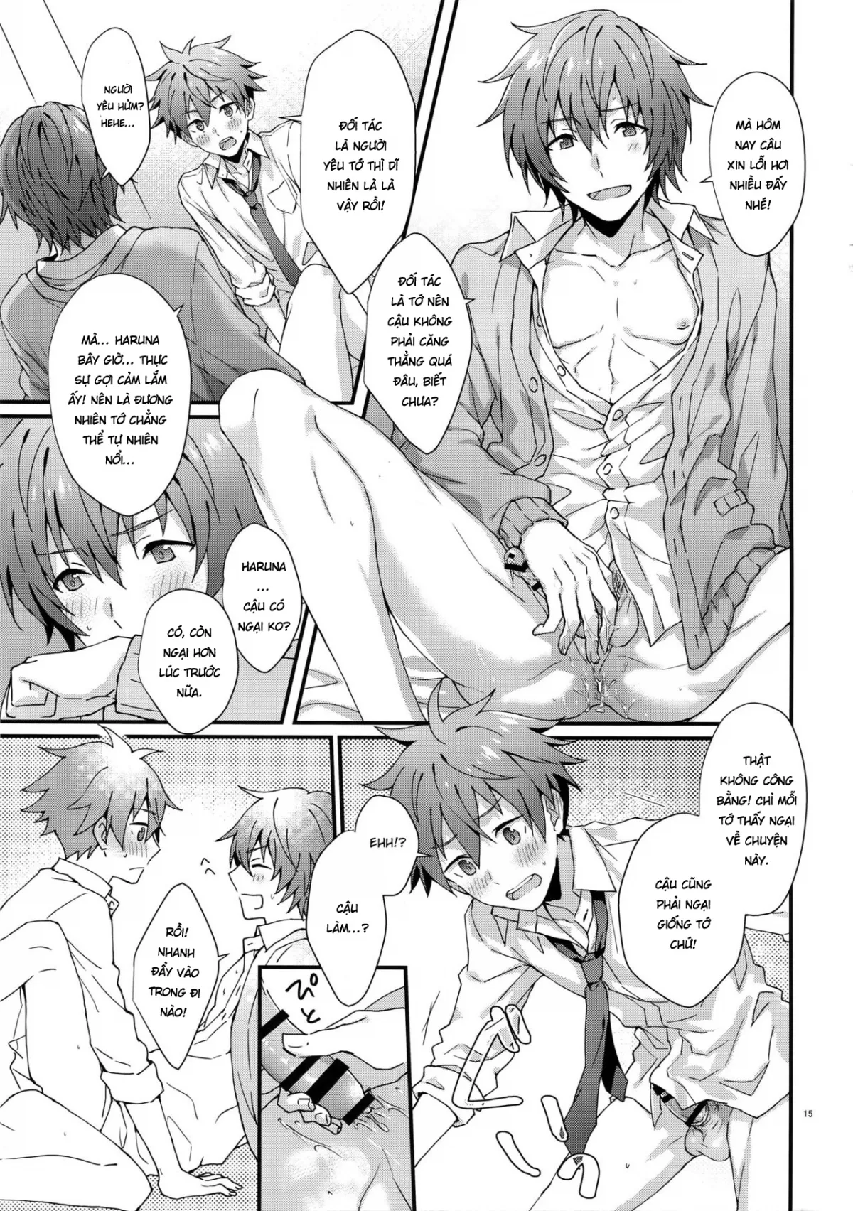 HentaiVN.net - Ảnh 14 - [Yaoi] Thoát kiếp trai tân! [Unexpected! Virgin Graduation] - Chap 1