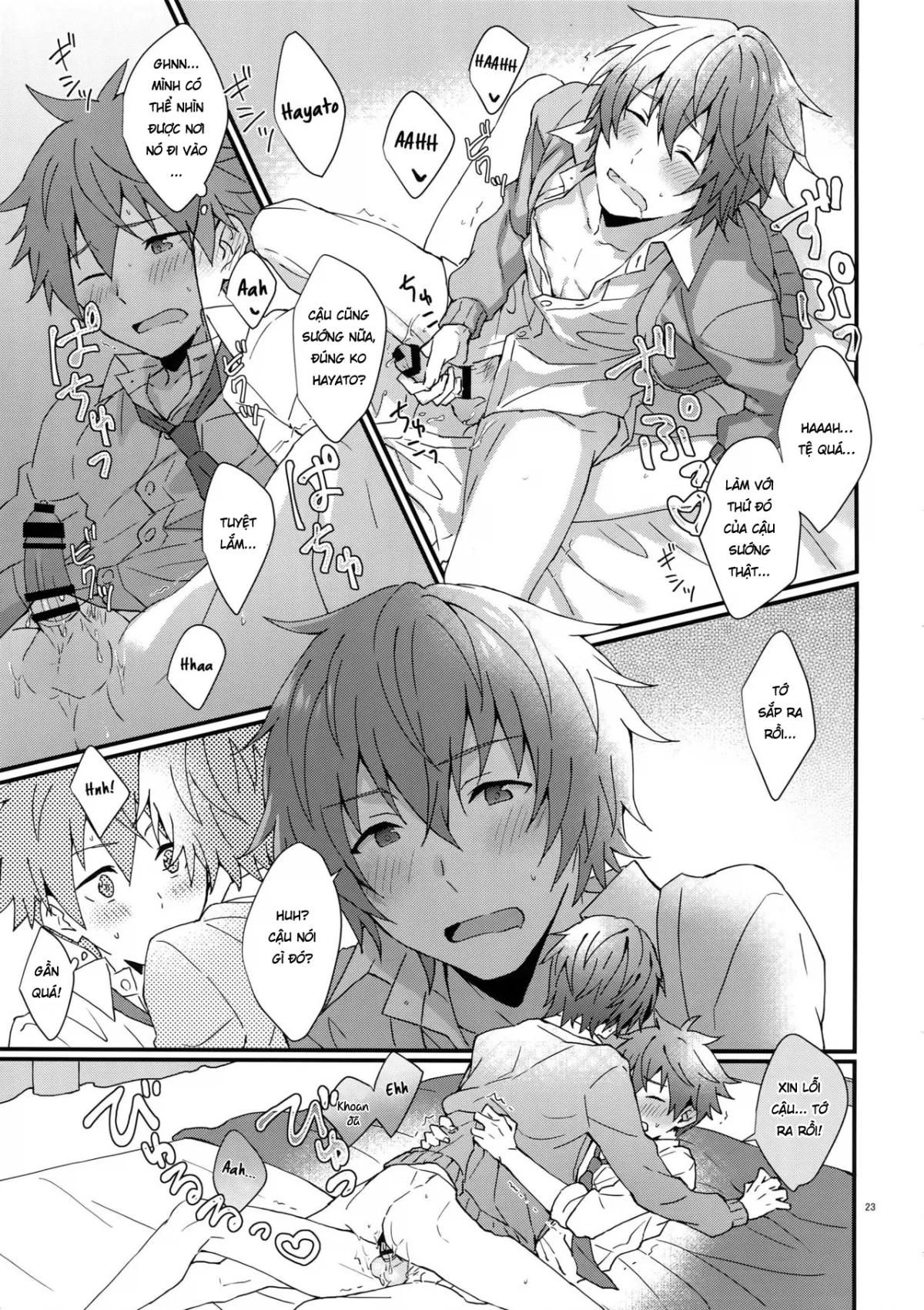 HentaiVN.net - Ảnh 22 - [Yaoi] Thoát kiếp trai tân! [Unexpected! Virgin Graduation] - Chap 1