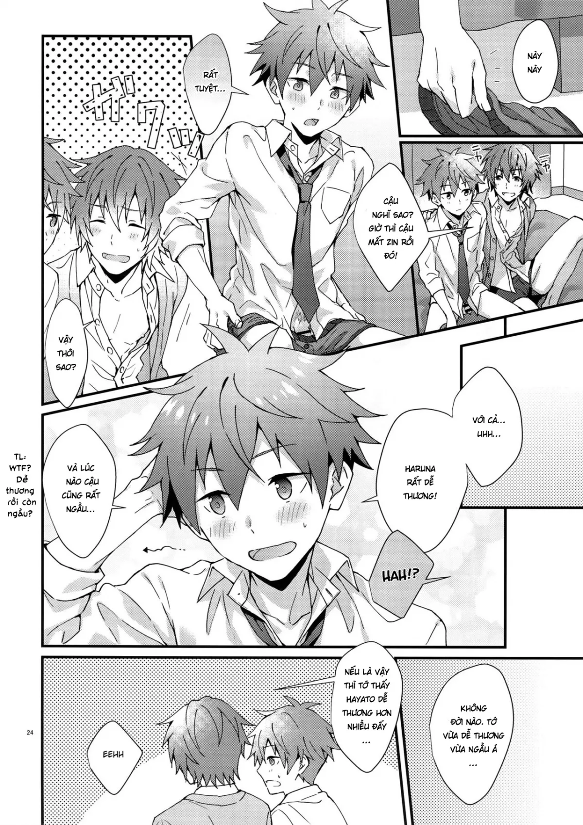 HentaiVN.net - Ảnh 23 - [Yaoi] Thoát kiếp trai tân! [Unexpected! Virgin Graduation] - Chap 1