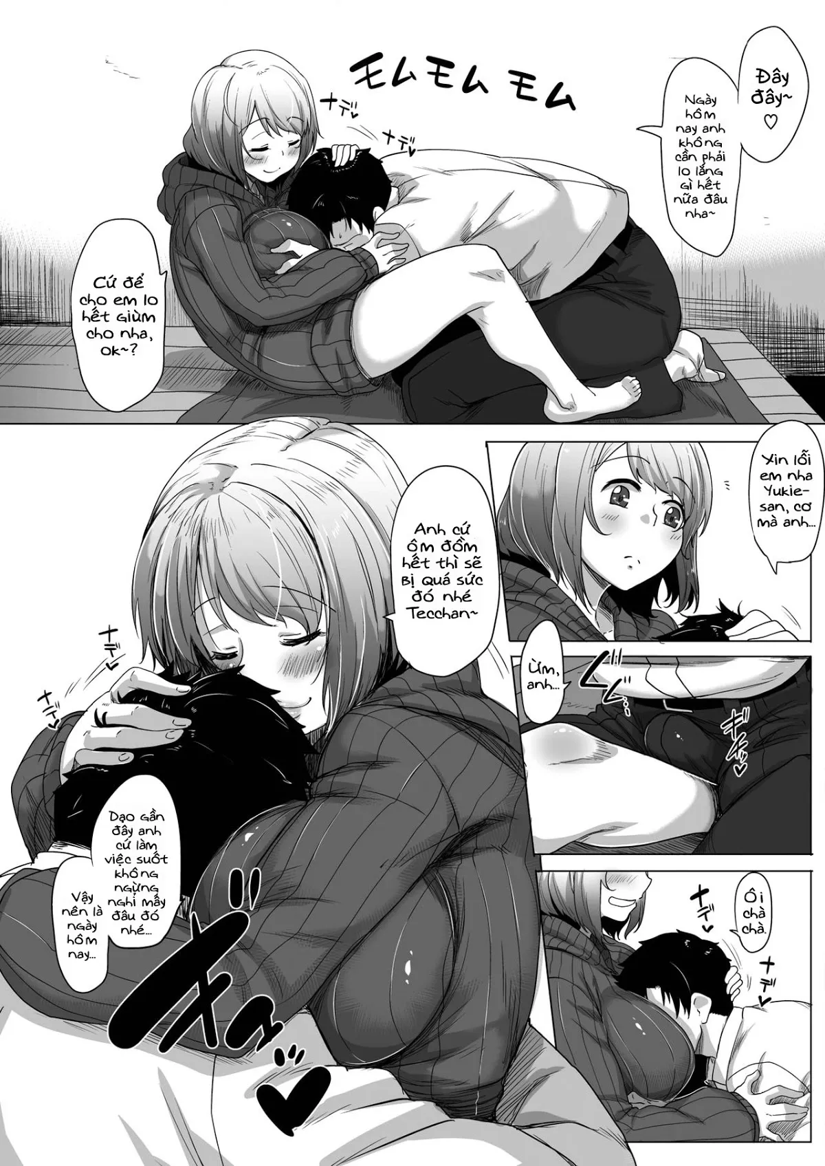 HentaiVN.net - Ảnh 5 - Anh ổn đó chứ? Muốn sờ ngực em không? [Daijoubu? Oppai Momu?; Are You Alright? Do You Need To Rub Some Boobs?] - Chap 1