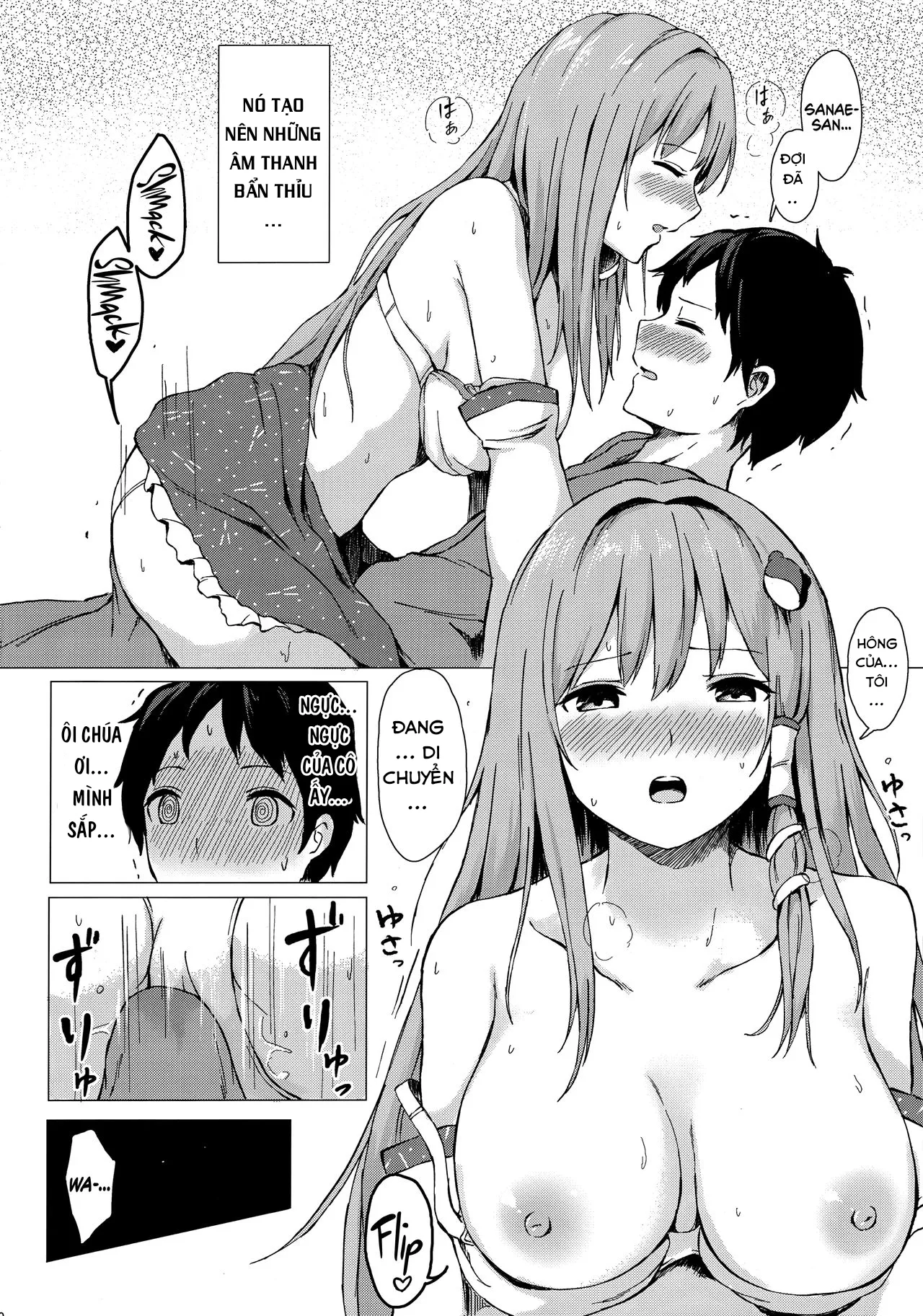 HentaiVN.net - Ảnh 10 - Đêm ngọt ngào với Sanae-san. [Sanae-san to Sweet Night; A Sweet Night with Sanae-san] - Chap 1