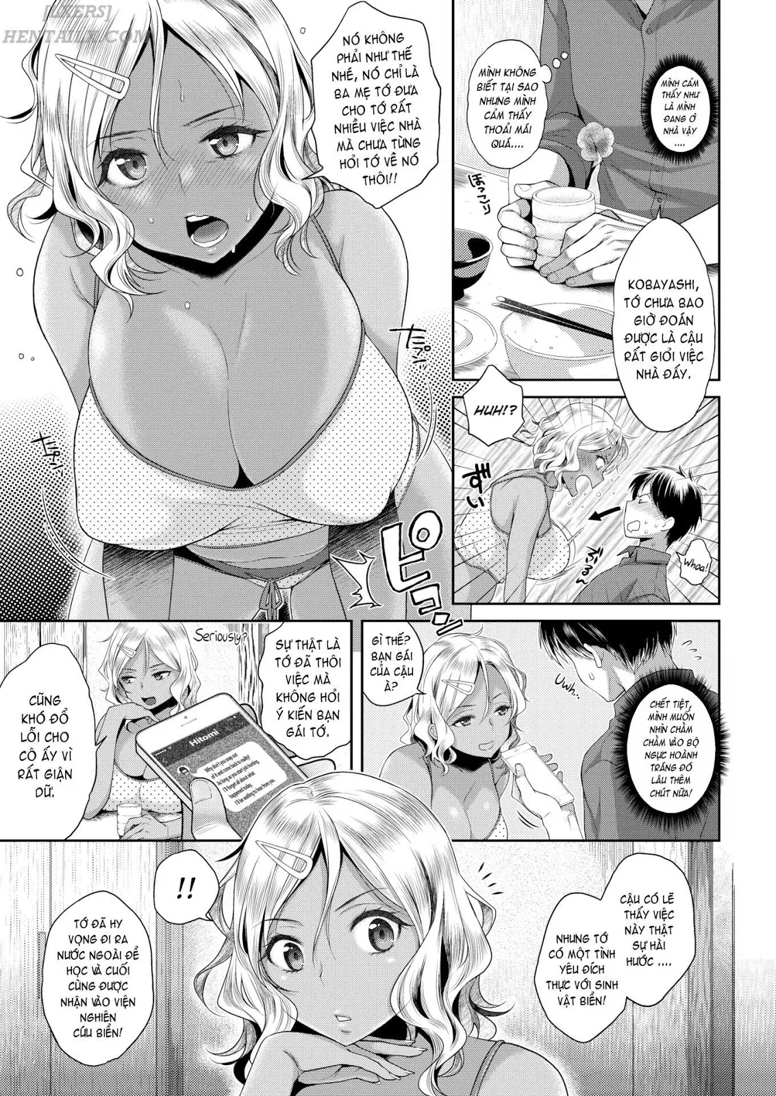 HentaiVN.net - Ảnh 4 - Bitch!? Pure ♥ Love!! - Chap 1