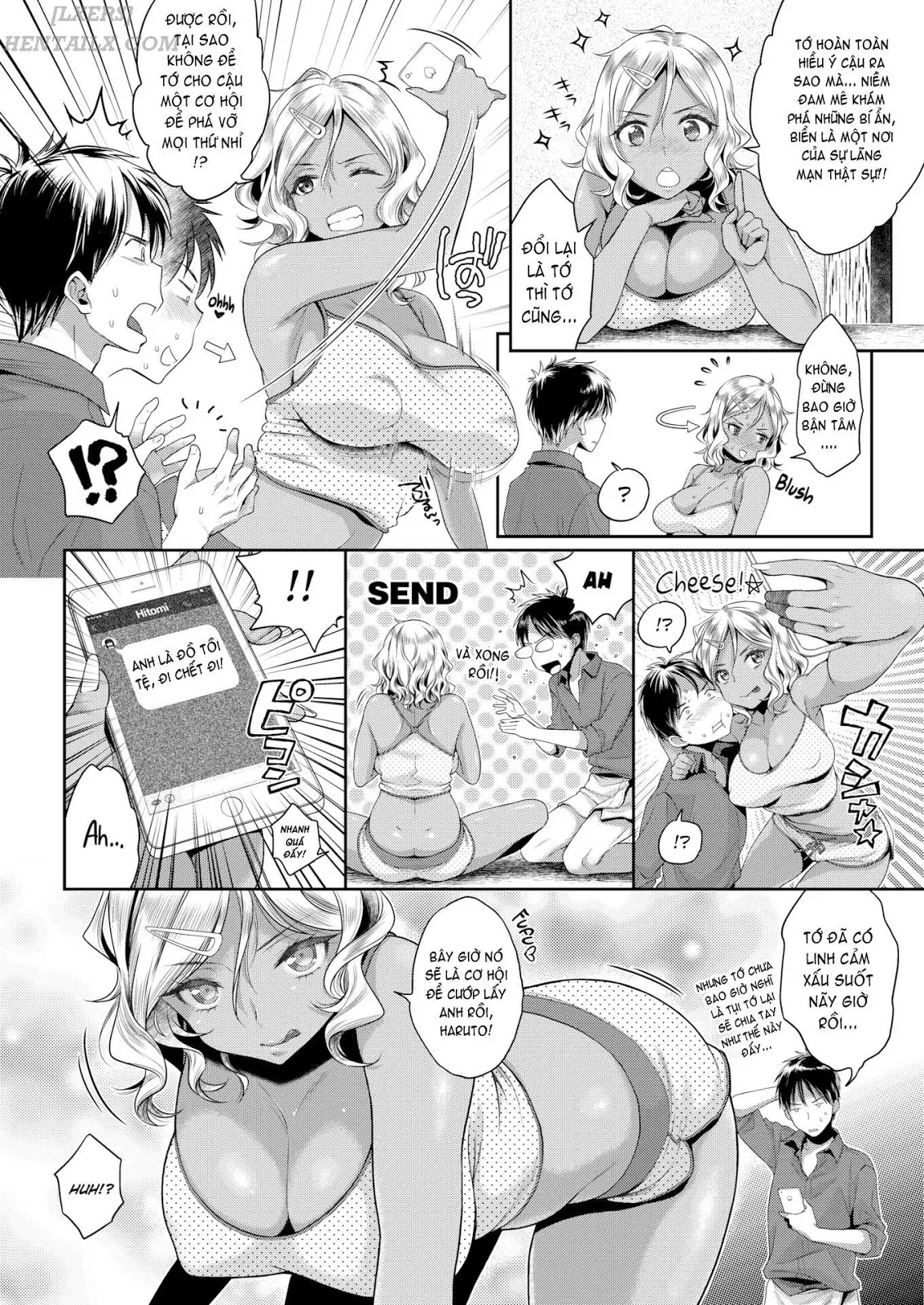 HentaiVN.net - Ảnh 5 - Bitch!? Pure ♥ Love!! - Chap 1