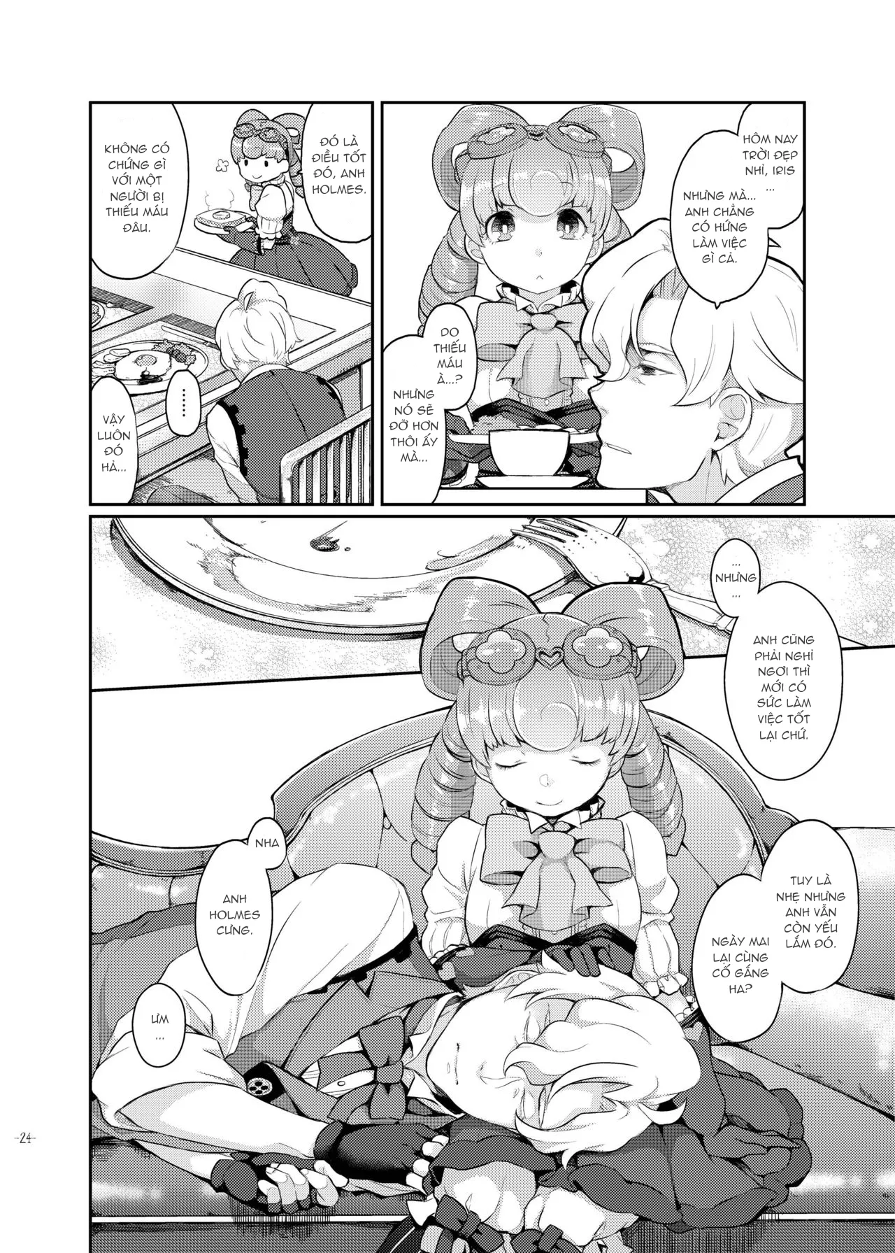 HentaiVN.net - Ảnh 24 - Nhóc Watson bé nhỏ [Una Sera Di London (The Great Ace Attorney)] - Chap 1