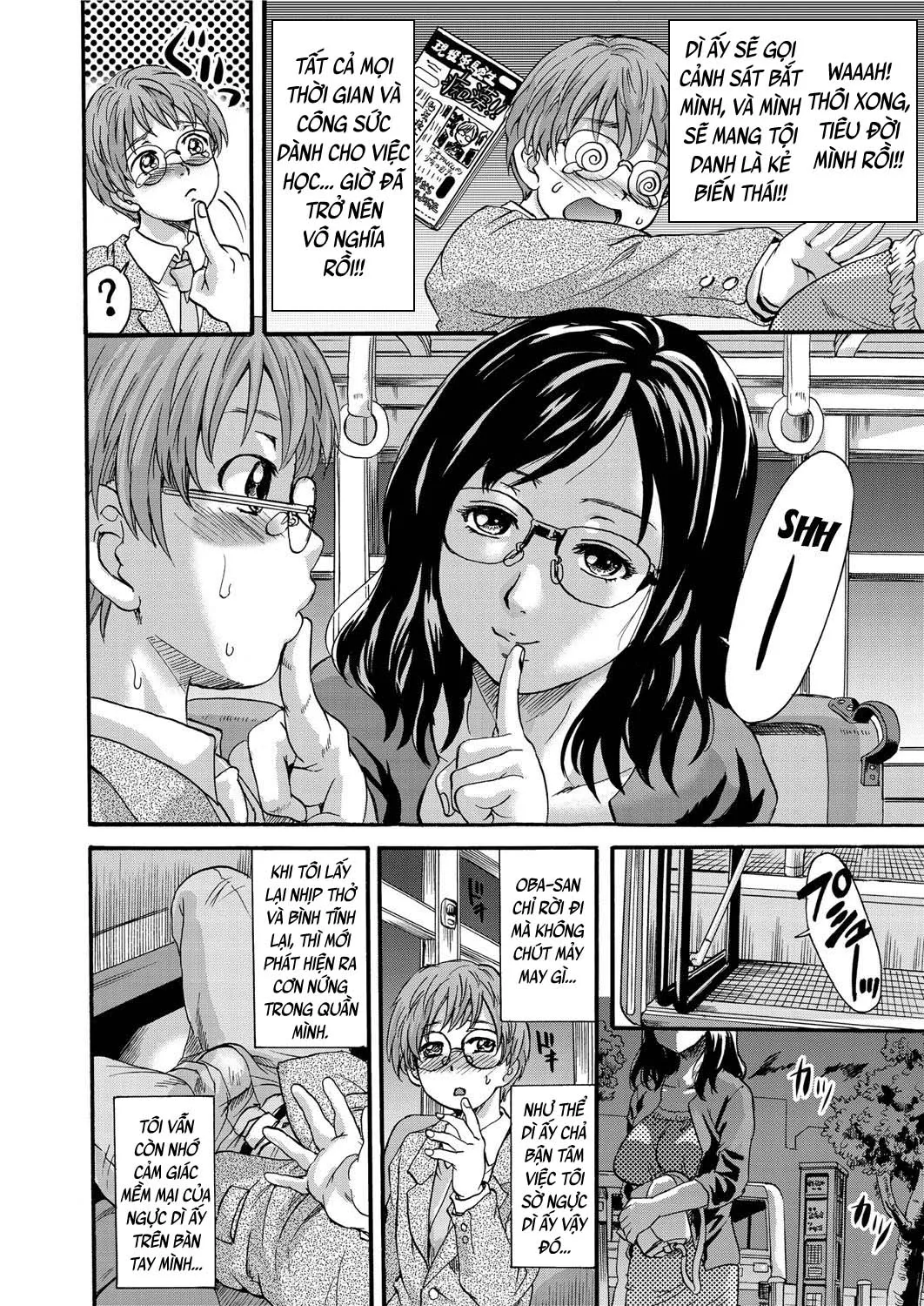 HentaiVN.net - Ảnh 4 - Oku-sama to Kiken na Bus Mikkai [A Risky and Secret Meeting with the Madam in the Bus] - Chap 1