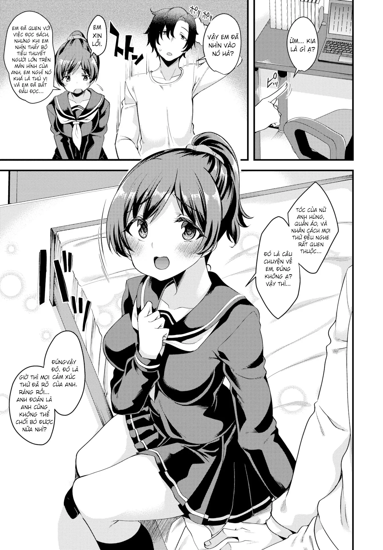 HentaiVN.net - Ảnh 3 - Những từ ngữ mà em muốn truyền tải tới anh [With the Words I Want to Convey to You] - Chap 1