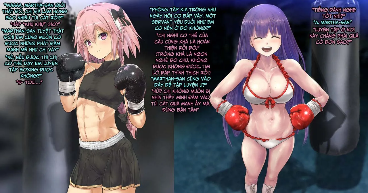 HentaiVN.net - Ảnh 4 - Martha-san VS Astolfo ~ Shinya no Sparring ~ [マルタさんVSアストルフォ ～深夜のスパーリング～] - Chap 1