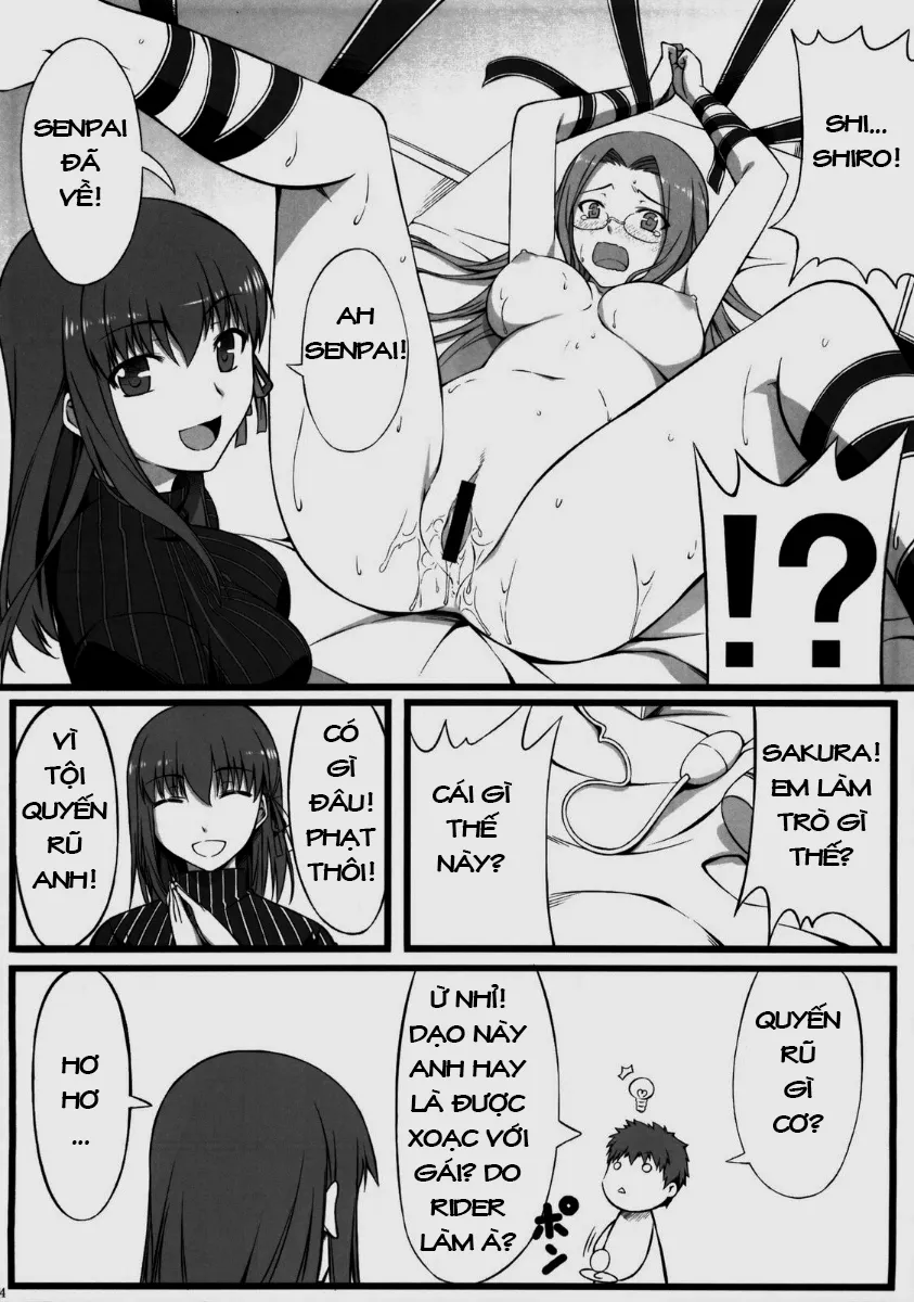 HentaiVN.net - Ảnh 5 - Anh thanh niên chịch 2 em xinh tươi và cái kết [Sakura san Egao ga Kowai desu | Sakura-san's Smile is Scary (Fate / hollow ataraxia)] - Chap 1