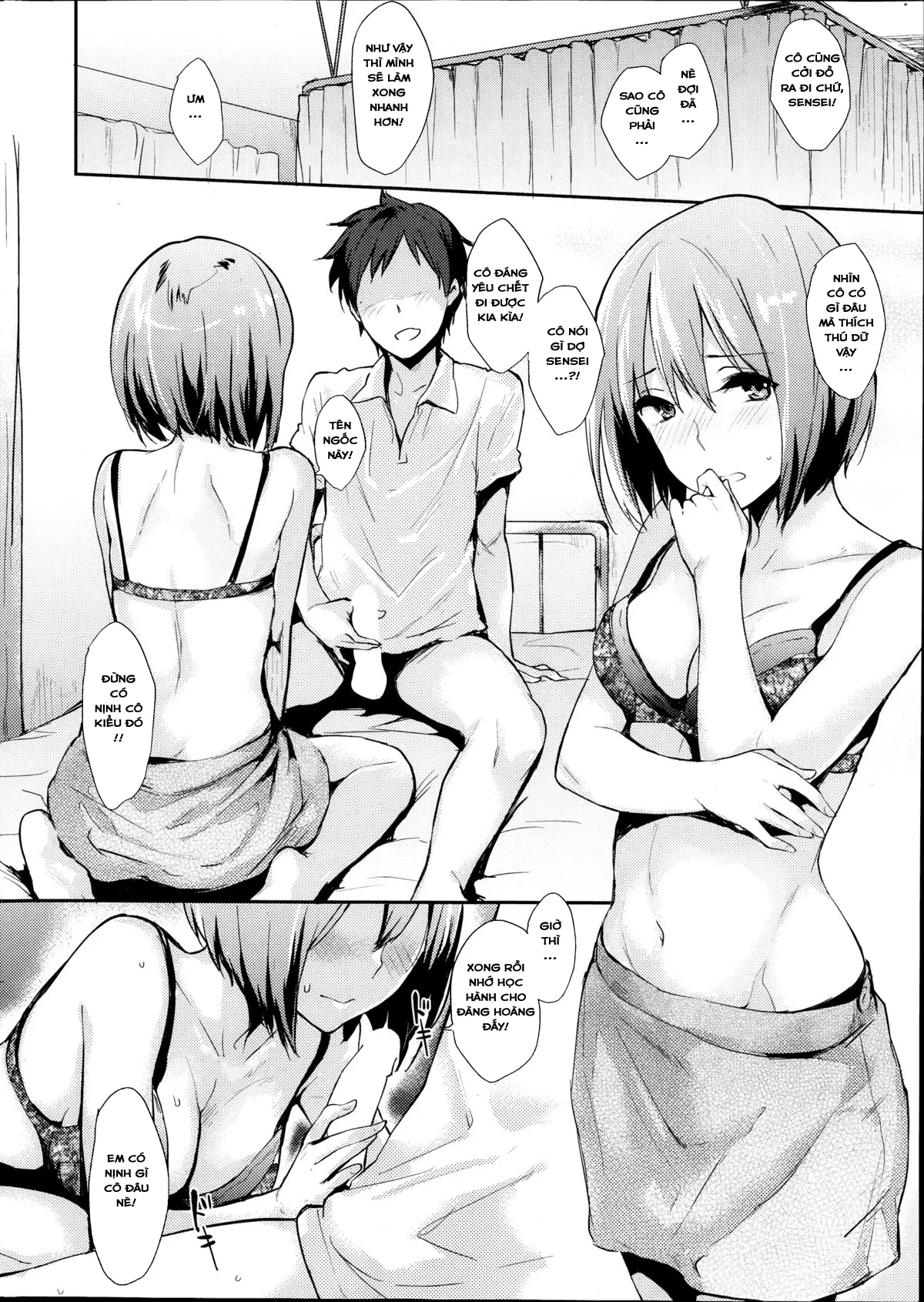 HentaiVN.net - Ảnh 5 - Xin Cô Hãy Chăm Sóc Cho Em! [Onegai, Yokoyama-sensei!] - Chap 1