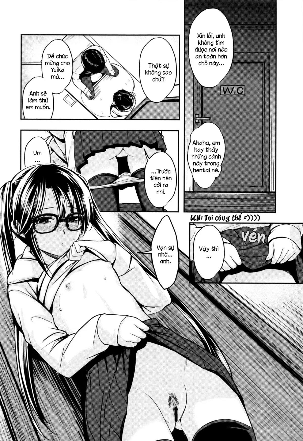 HentaiVN.net - Ảnh 11 - Mitsumine đã đủ 20 tuổi rồi [Mitsumine wa Hatachi ni Nari mashita] - Chap 1