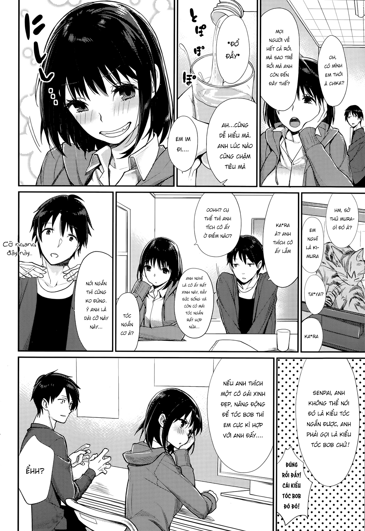 HentaiVN.net - Ảnh 4 - Nhìn em nữa đi, Senpai! [Shisen de Eye Shiteru!] - Chap 1