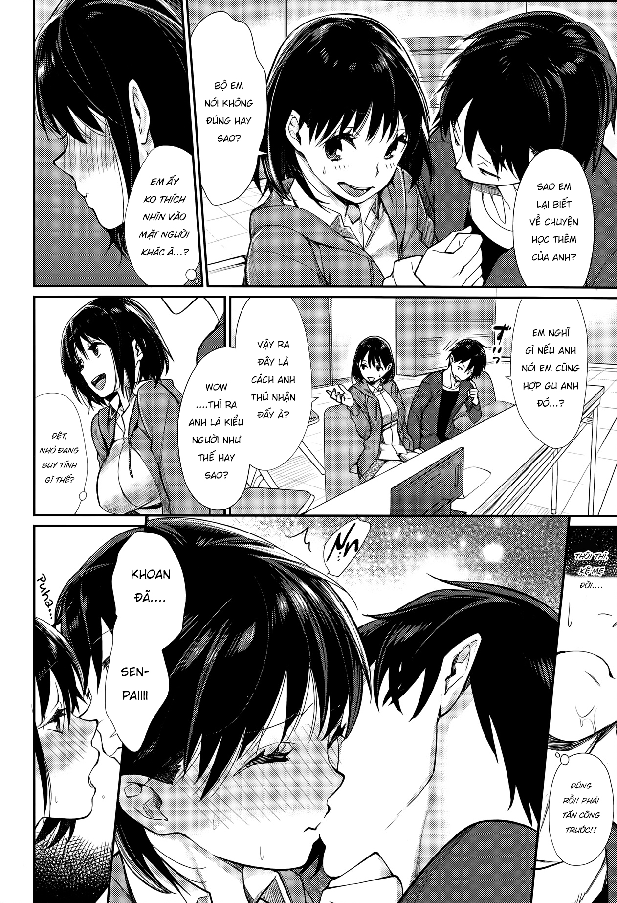 HentaiVN.net - Ảnh 6 - Nhìn em nữa đi, Senpai! [Shisen de Eye Shiteru!] - Chap 1