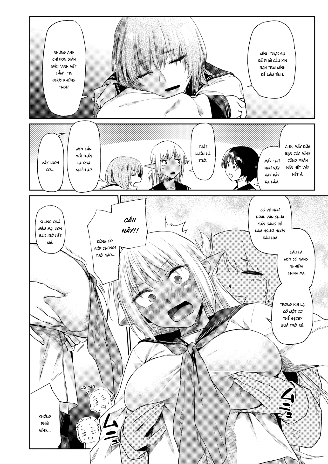 HentaiVN.net - Ảnh 16 - Một nhà cùng nàng nữ sinh elf da ngăm - Chap 1