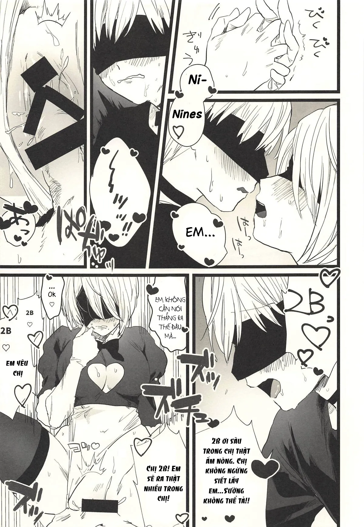 HentaiVN.net - Ảnh 11 - Địt em 2B Lồn Múp Rụp [One more time] - Chap 1