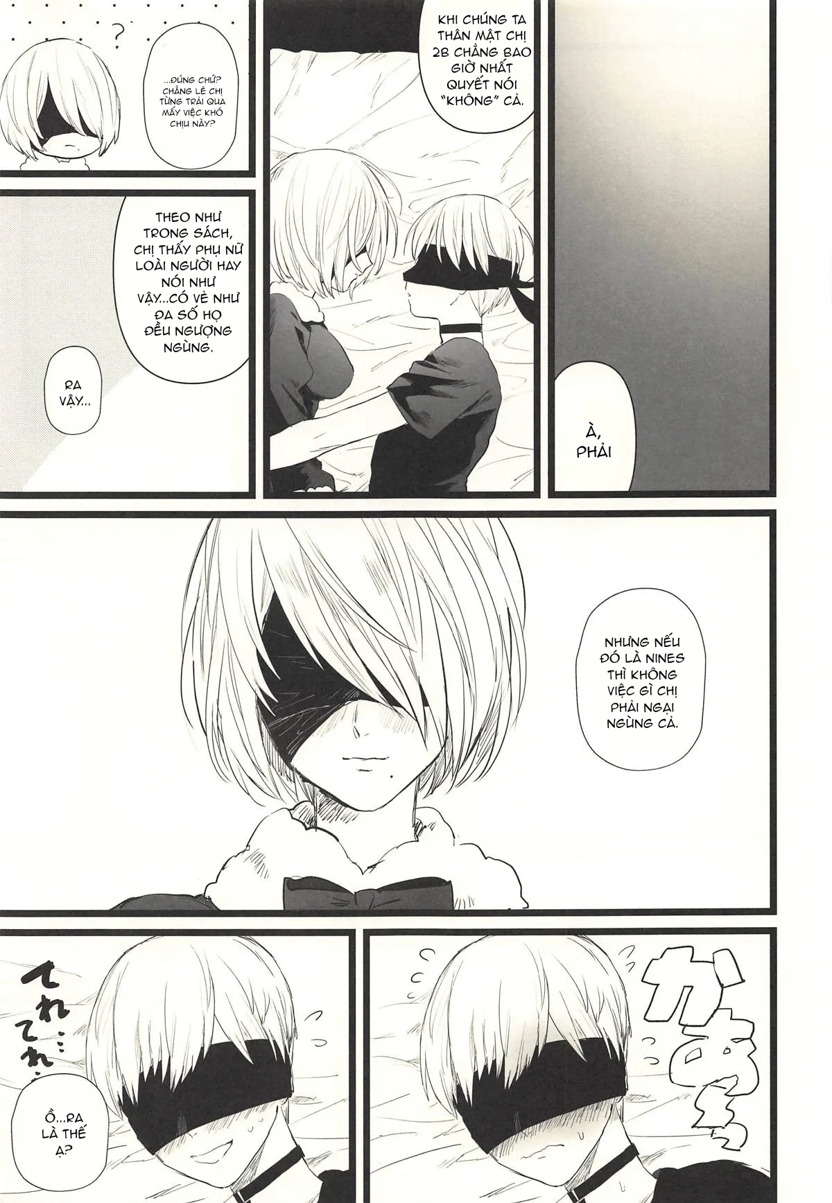 HentaiVN.net - Ảnh 13 - Địt em 2B Lồn Múp Rụp [One more time] - Chap 1