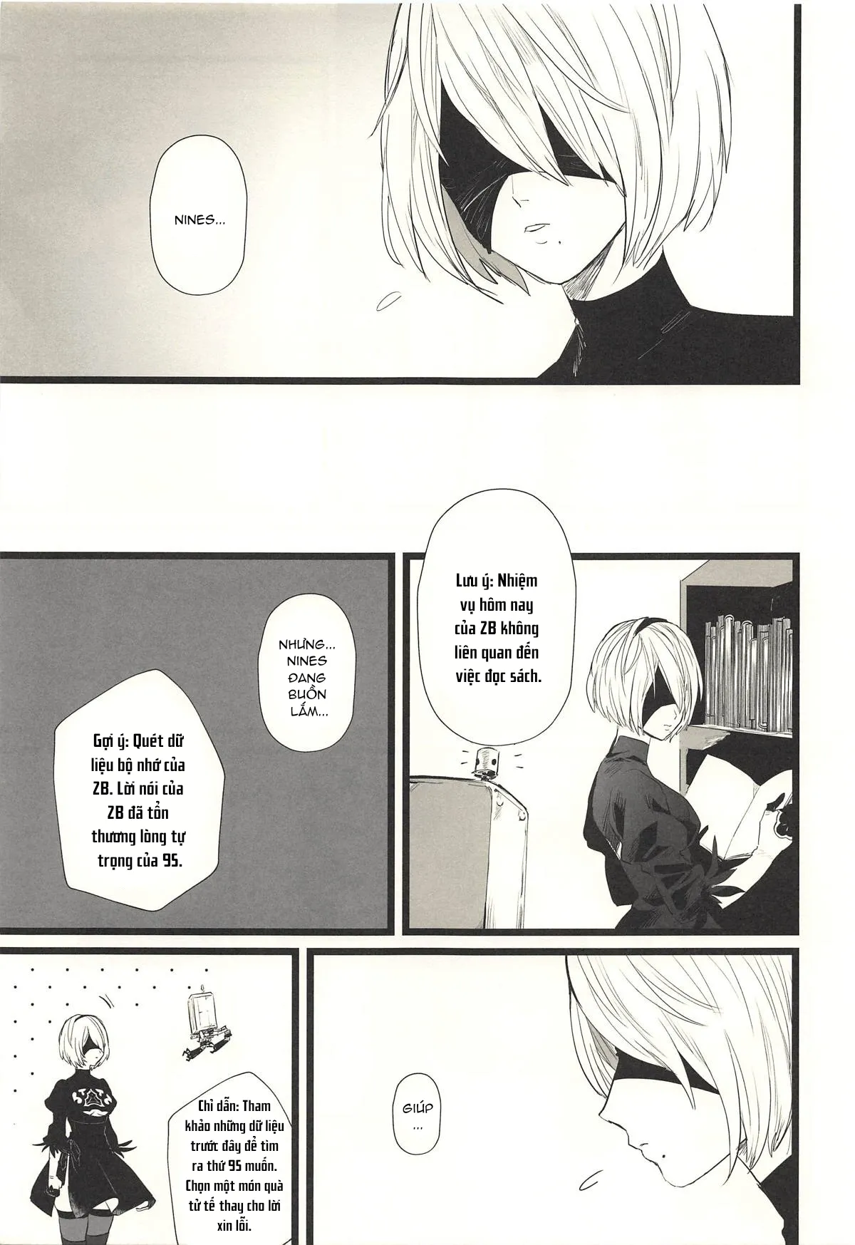 HentaiVN.net - Ảnh 3 - Địt em 2B Lồn Múp Rụp [One more time] - Chap 1