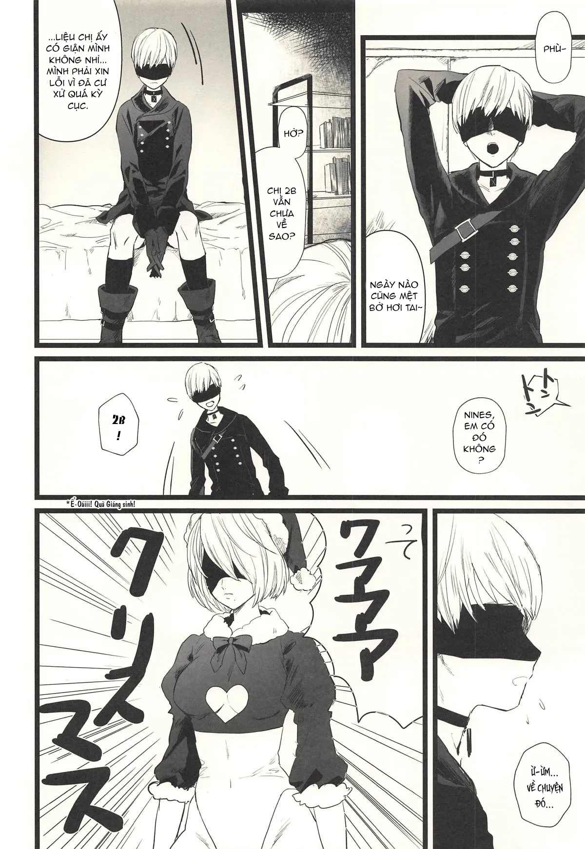HentaiVN.net - Ảnh 4 - Địt em 2B Lồn Múp Rụp [One more time] - Chap 1
