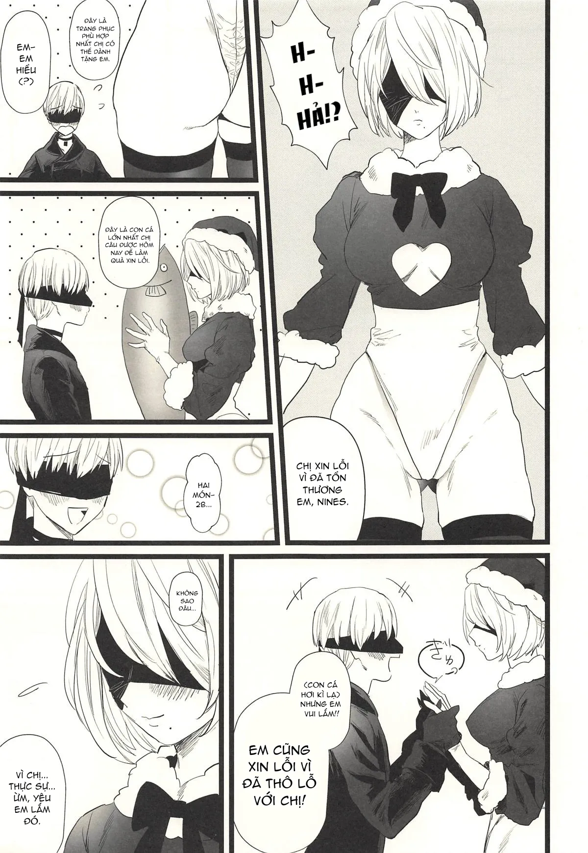 HentaiVN.net - Ảnh 5 - Địt em 2B Lồn Múp Rụp [One more time] - Chap 1