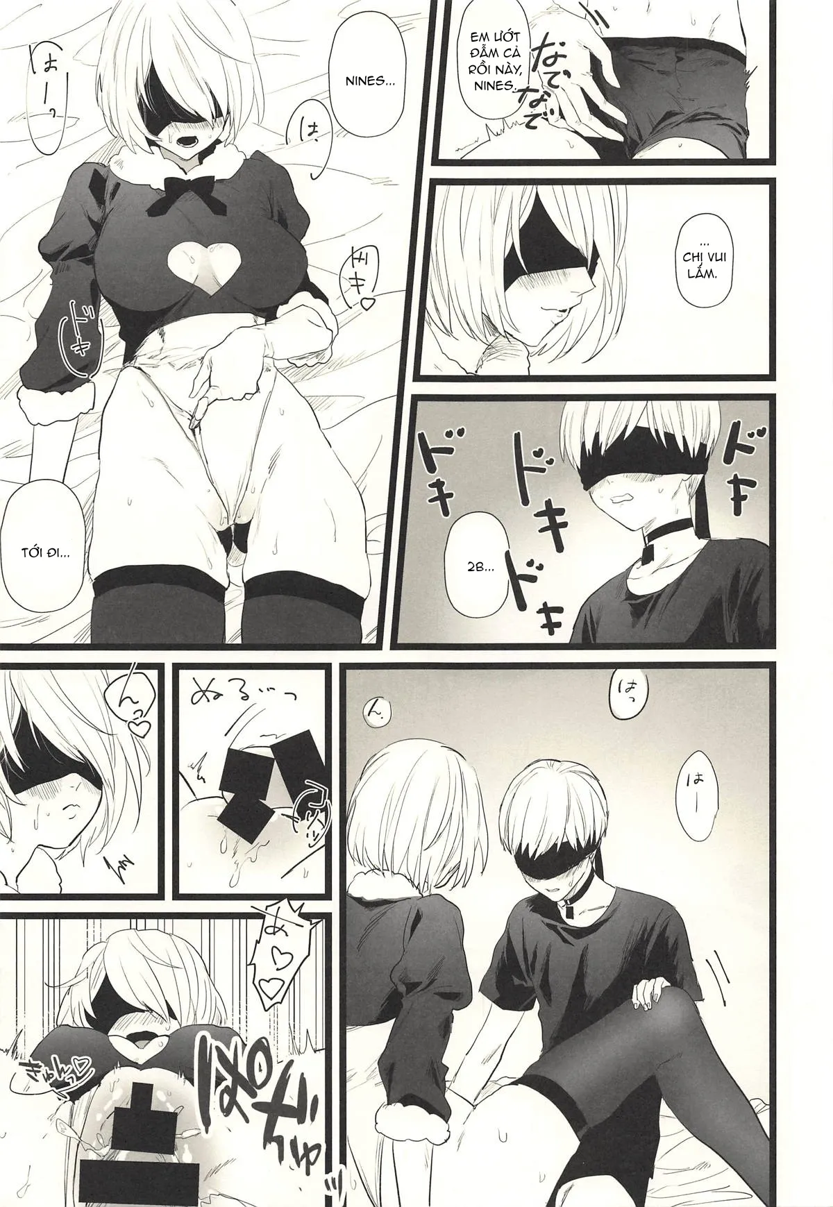 HentaiVN.net - Ảnh 9 - Địt em 2B Lồn Múp Rụp [One more time] - Chap 1