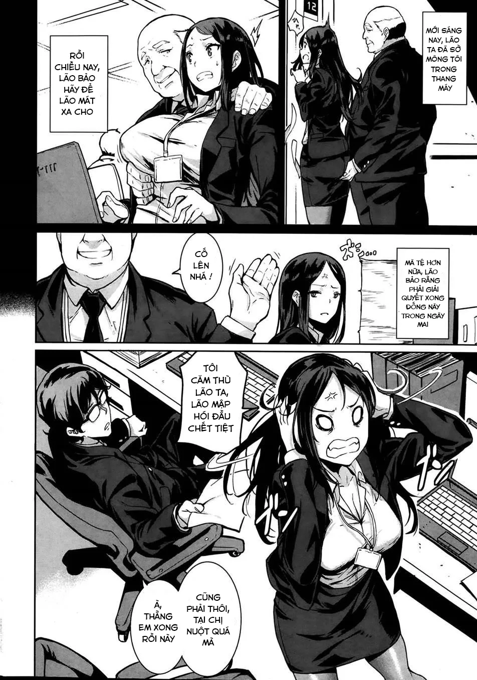 HentaiVN.net - Ảnh 3 - Zangyou wa Nani no Aji ? - Chap 1