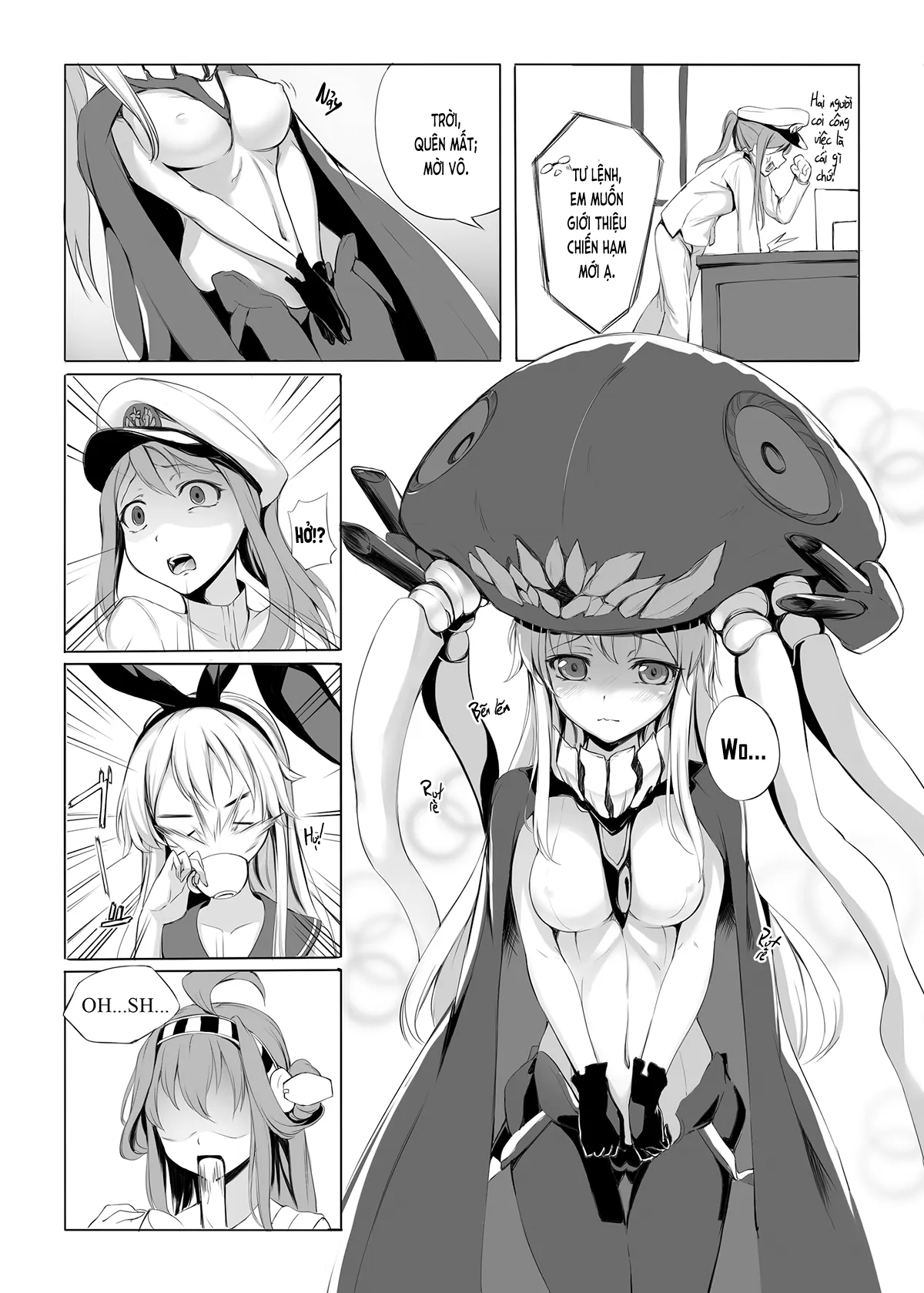 HentaiVN.net - Ảnh 6 - Bé Wo-Class đã có thể kiến tạo!? (KanColle) [Wo-kyuu-chan o Kenzou Dekita!? (Kantai Collection -KanColle-); ヲ級ちゃんを建造できた！？ (艦隊これくしょん -艦これ-)] - Chap 1