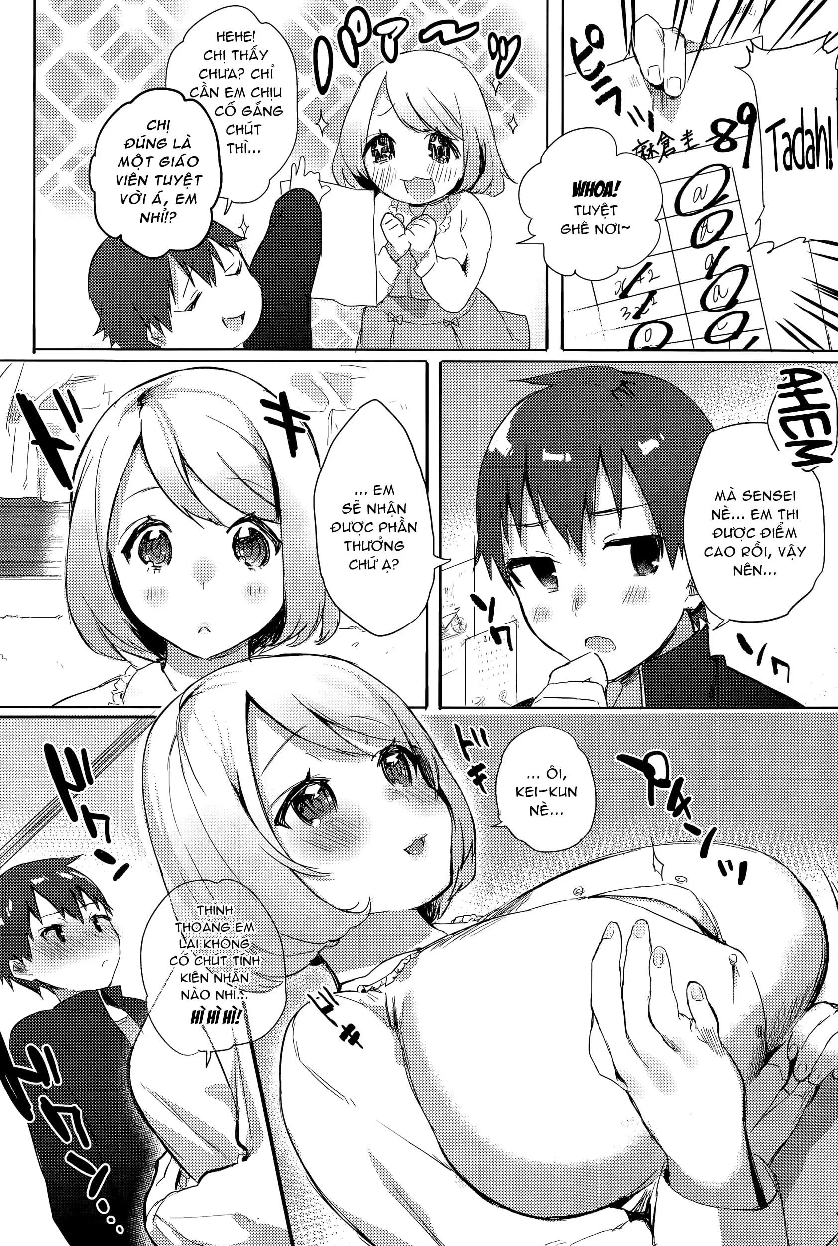 HentaiVN.net - Ảnh 3 - Phần Thưởng Của Chị Gia Sư! [Gohoubi ♥ Sensation; Reward ♥ Sensation; ごほうび♥せんせーしょん] - Chap 1