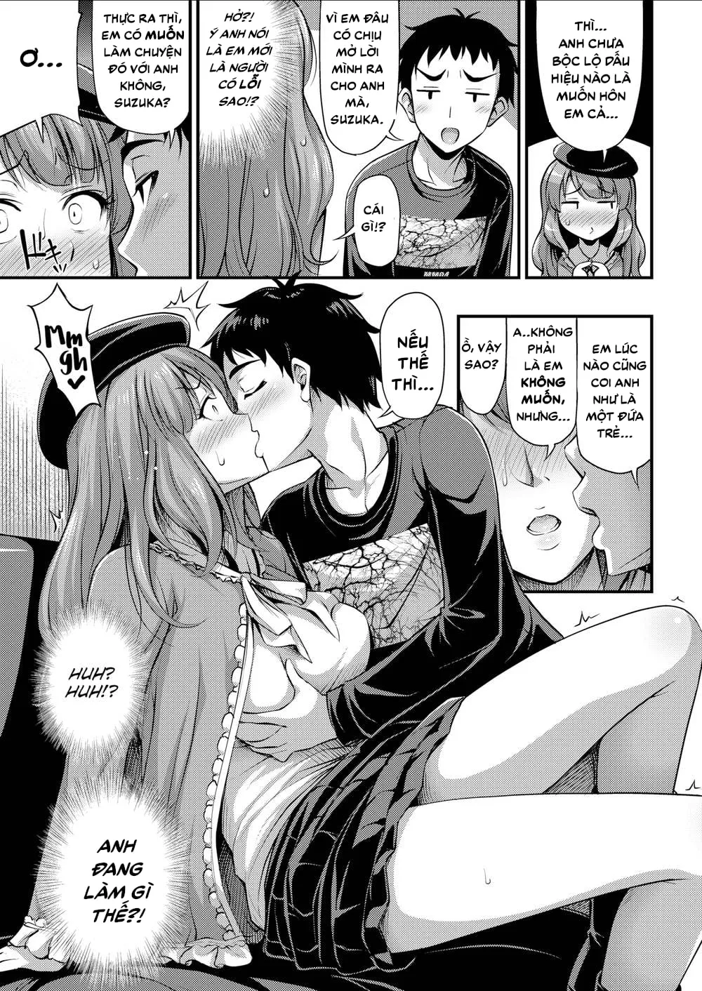 HentaiVN.net - Ảnh 4 - Lần đầu của đôi ta [He May be Cute But He’s Still a Wolf] - Chap 1