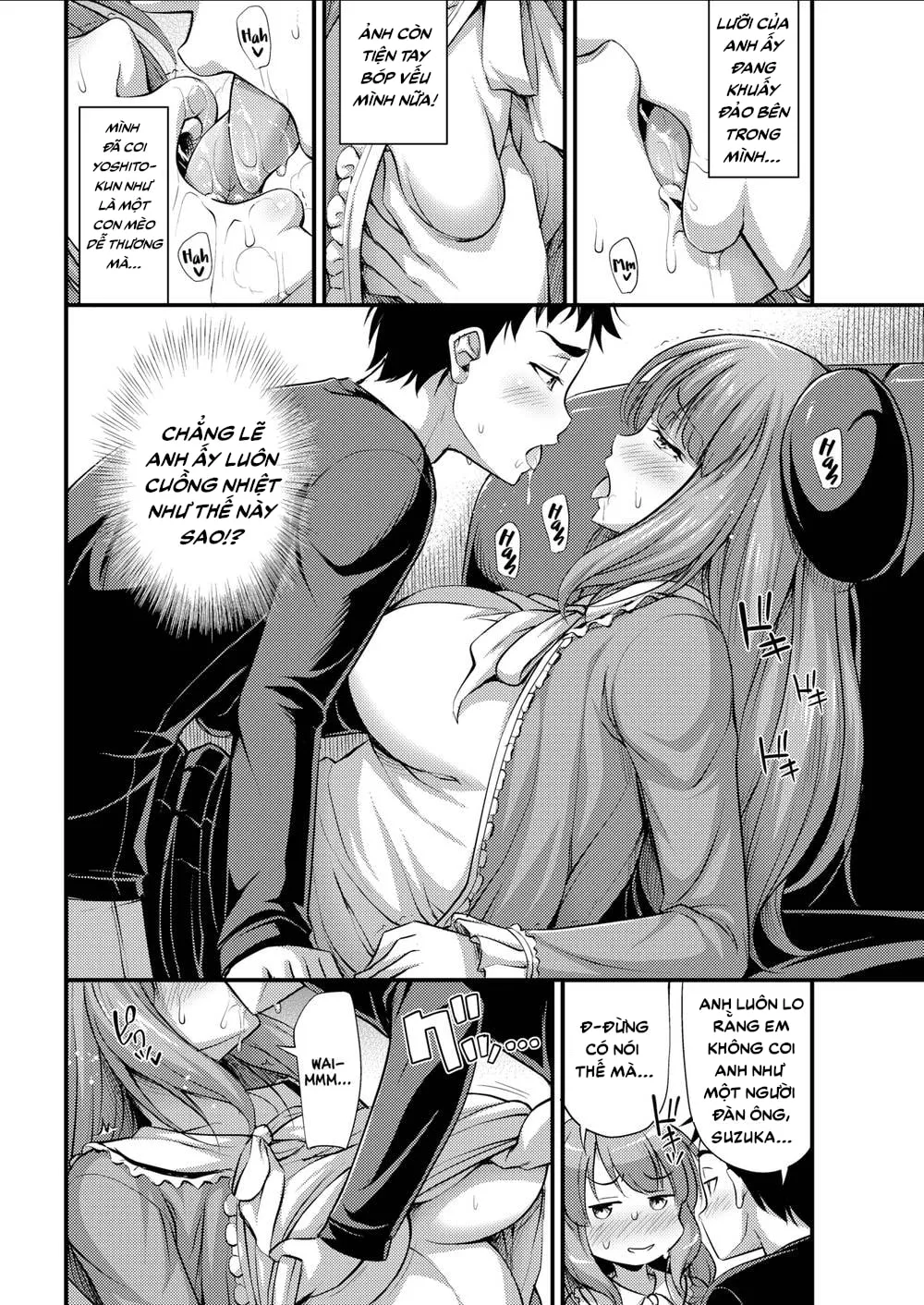 HentaiVN.net - Ảnh 5 - Lần đầu của đôi ta [He May be Cute But He’s Still a Wolf] - Chap 1