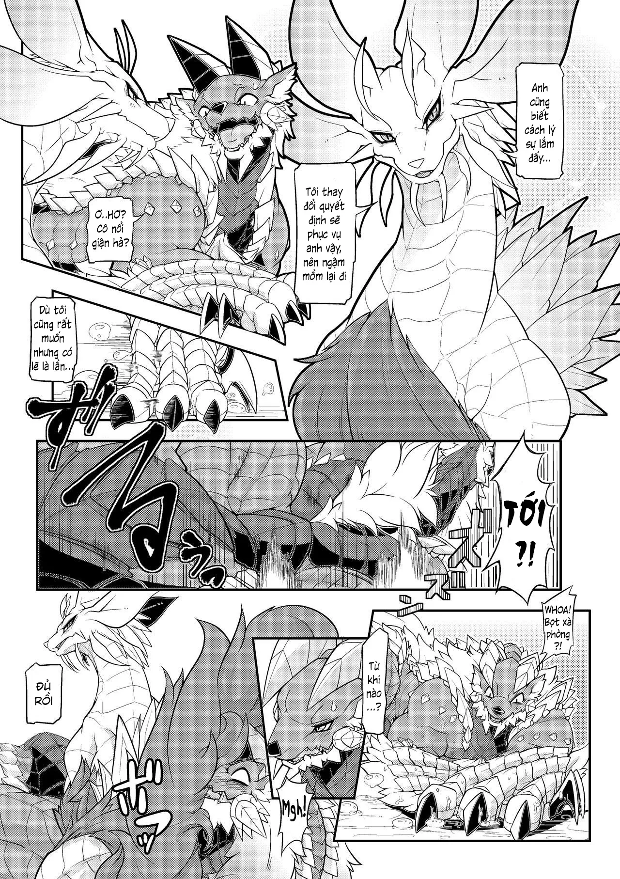HentaiVN.net - Ảnh 10 - The Moonlight's Lightning Howl (Monster Hunter) [Tsukikage no Raihou] - Chap 1