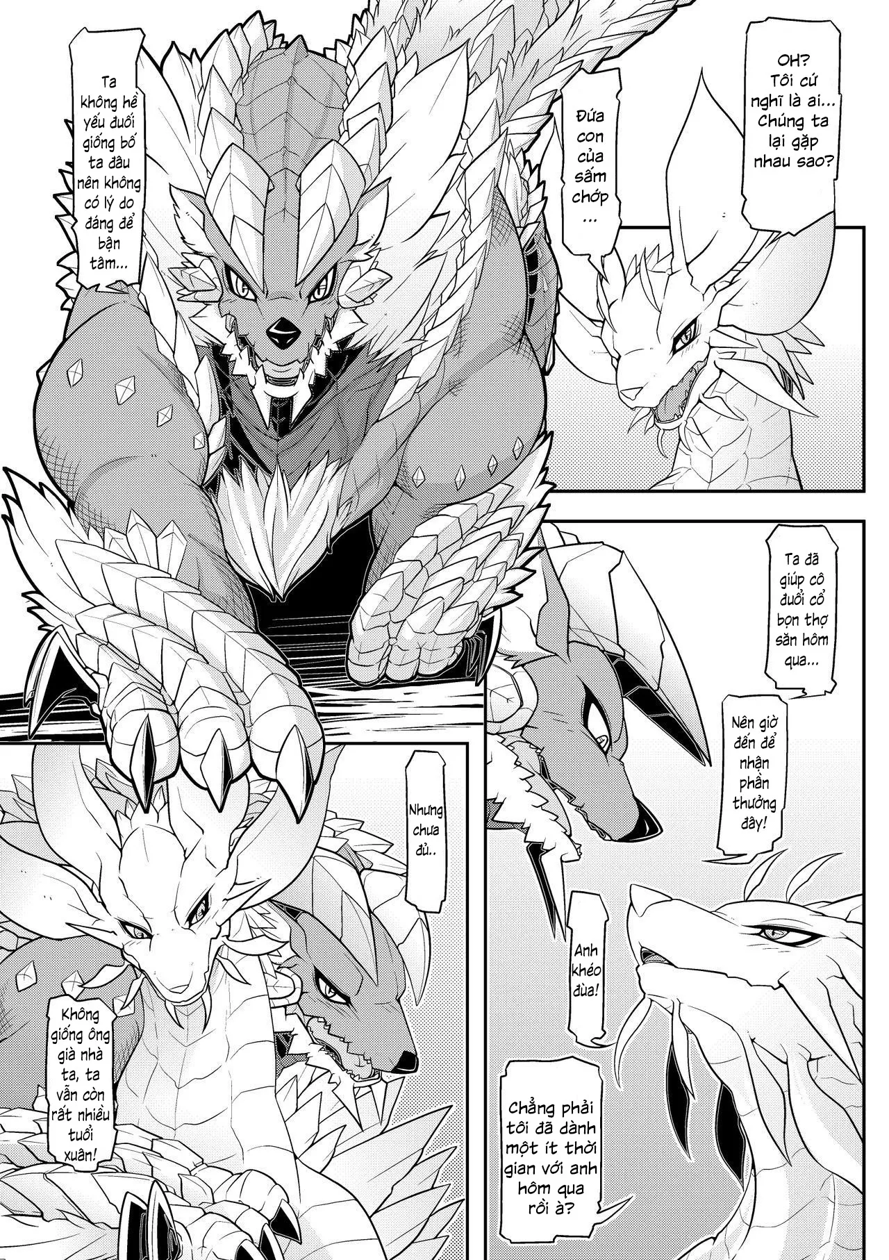HentaiVN.net - Ảnh 8 - The Moonlight's Lightning Howl (Monster Hunter) [Tsukikage no Raihou] - Chap 1