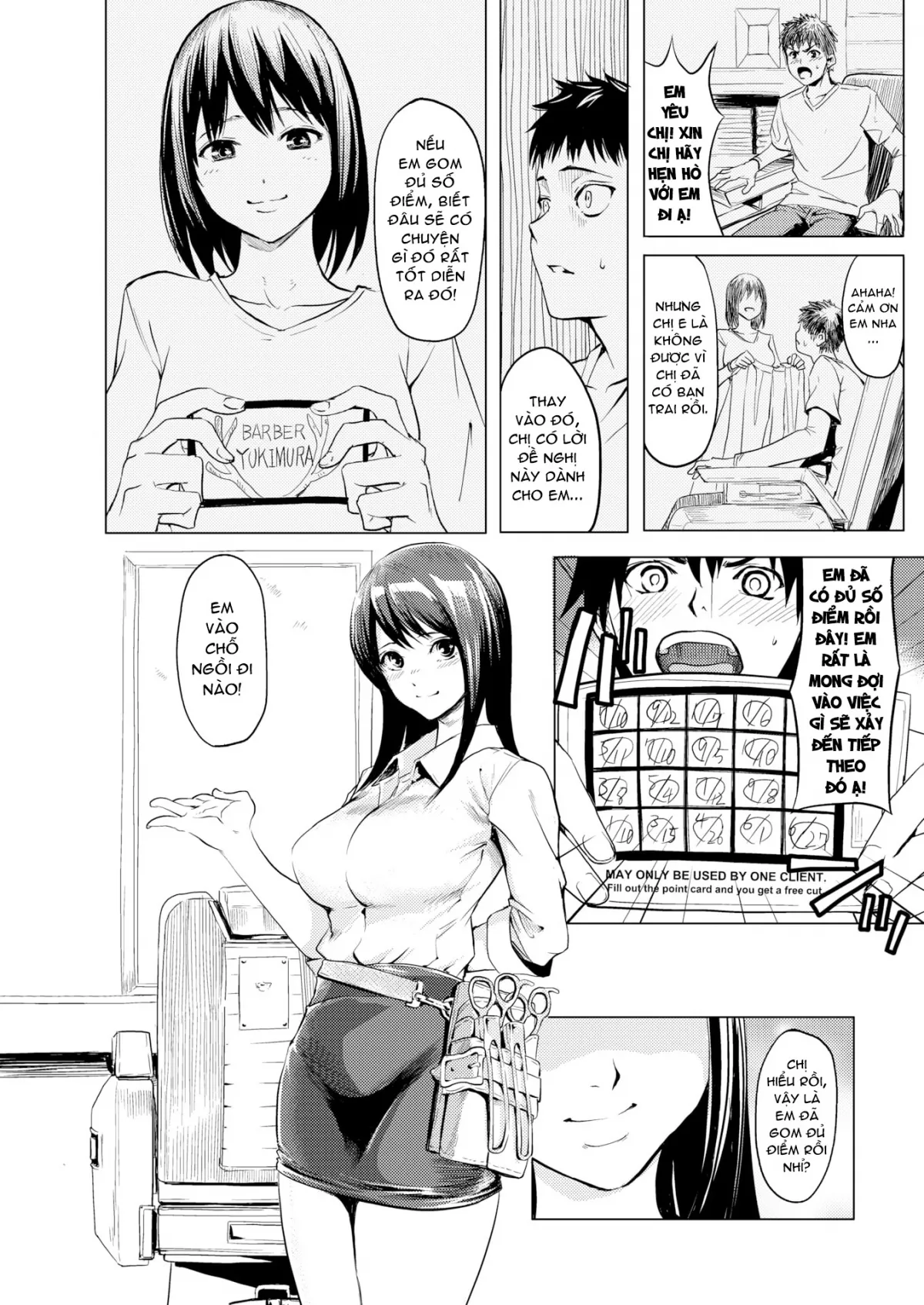 HentaiVN.net - Ảnh 3 - Buổi Cắt Tóc Ái Tình [Welcome to The Barber] - Chap 1
