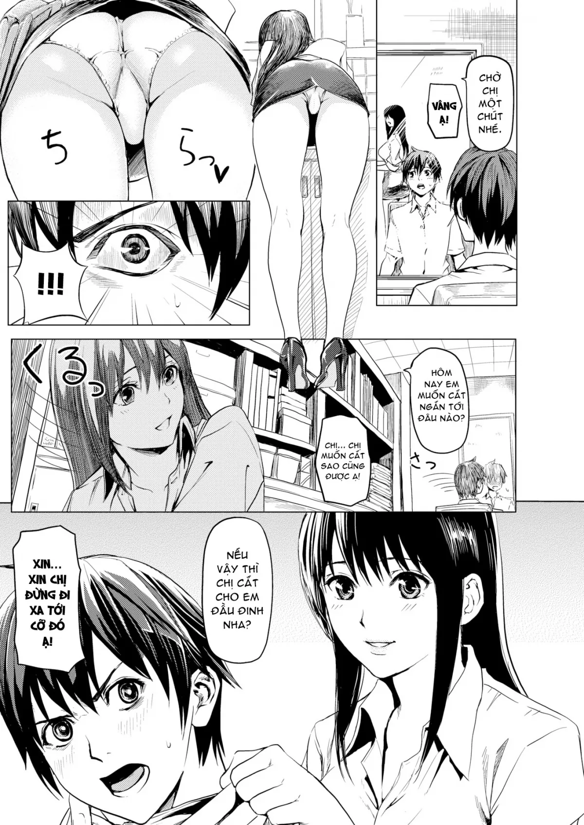 HentaiVN.net - Ảnh 4 - Buổi Cắt Tóc Ái Tình [Welcome to The Barber] - Chap 1