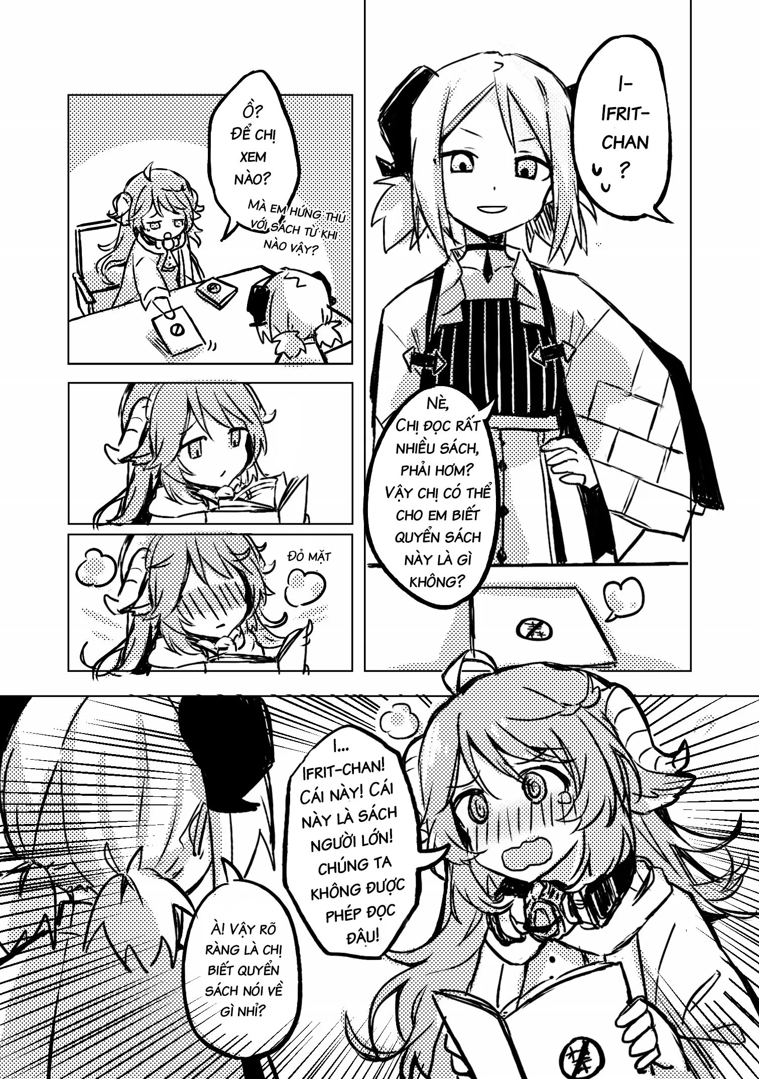 HentaiVN.net - Ảnh 6 - Lần đầu làm chuyện ấy - Ifrit x Eyjafjalla (Arknights) [初次体验] - Chap 1