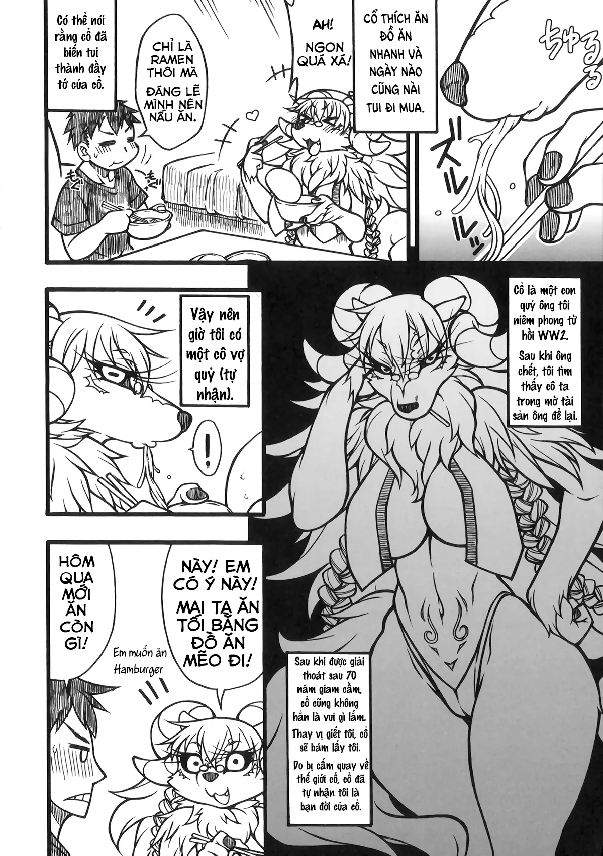 HentaiVN.net - Ảnh 3 - Vợ quỷ [Demon Wife] - Chap 1