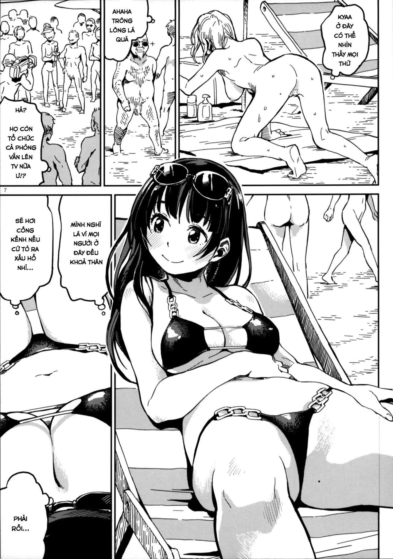 HentaiVN.net - Ảnh 7 - Nudist Beach Nite - Chap 1